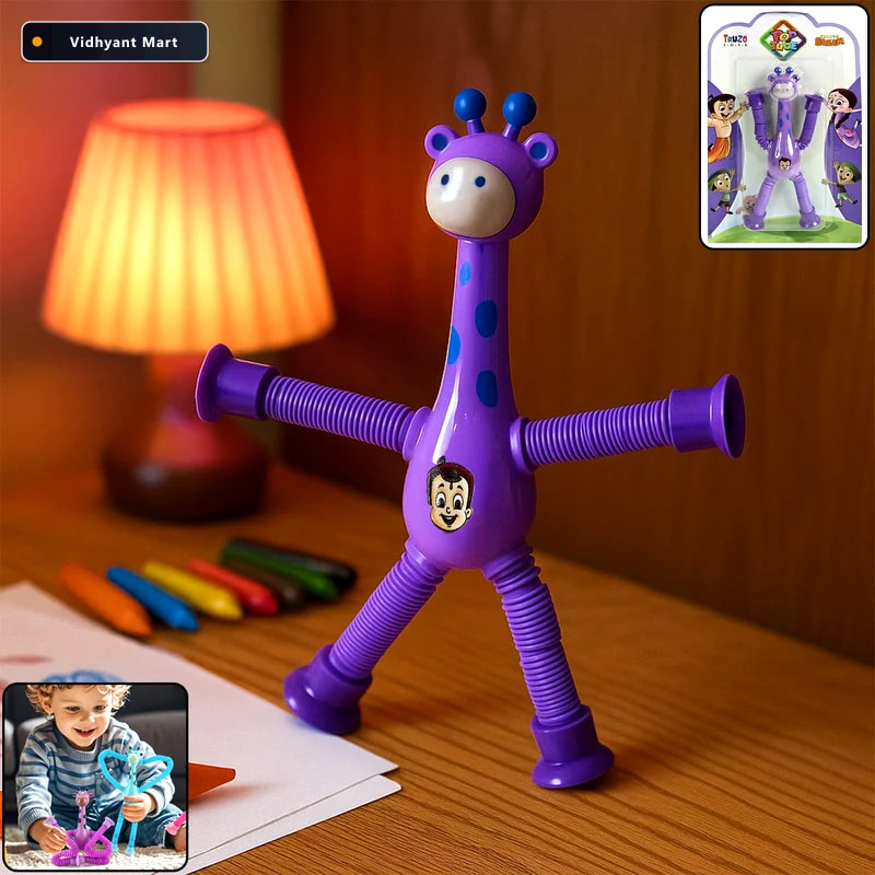 Vidhyant Mart Giraffe Shape Magic Spring Toy Flexible Bendable F 1