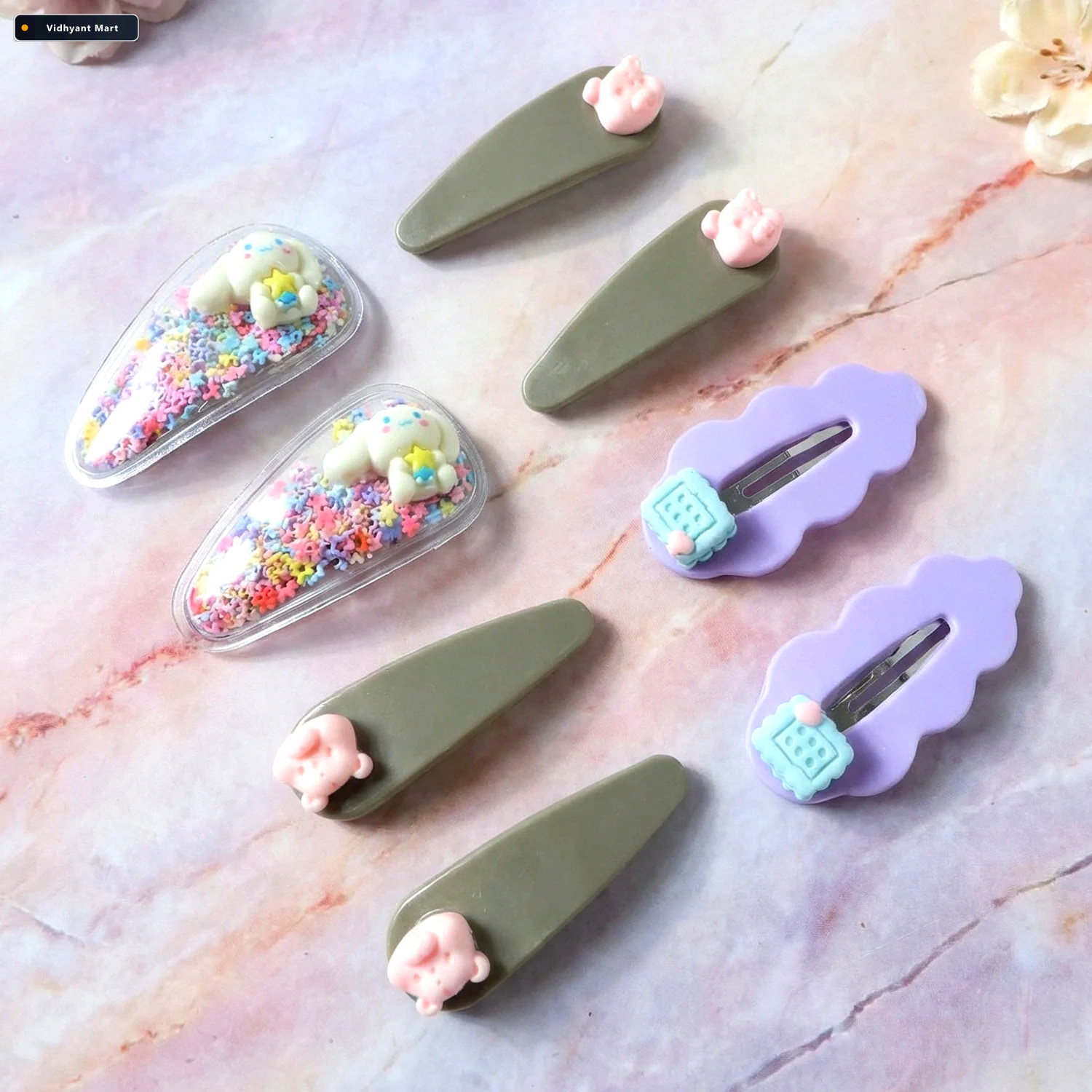 Vidhyant Mart Girls Hair Accessories Kit Colourful Styling Play 2