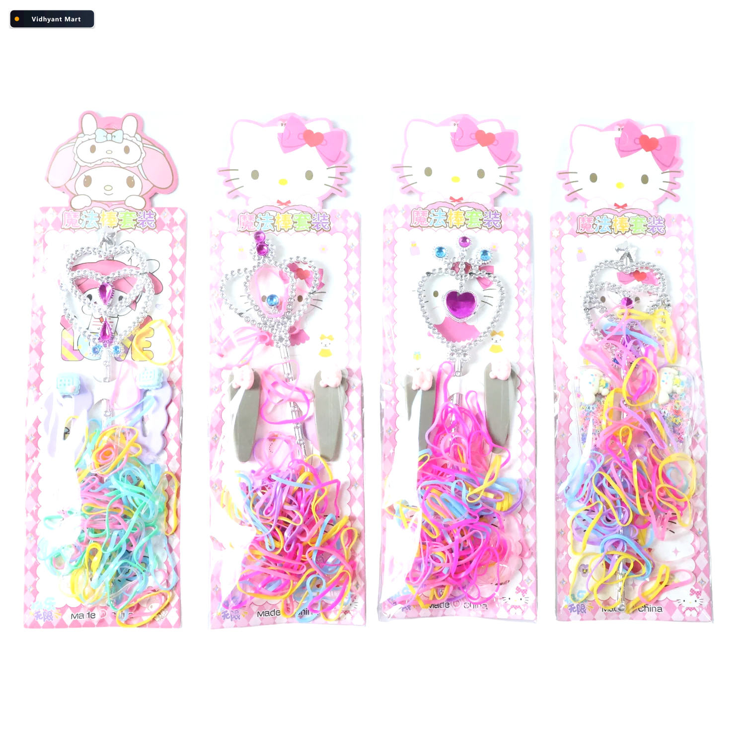 Vidhyant Mart Girls Hair Accessories Kit Colourful Styling Play 3