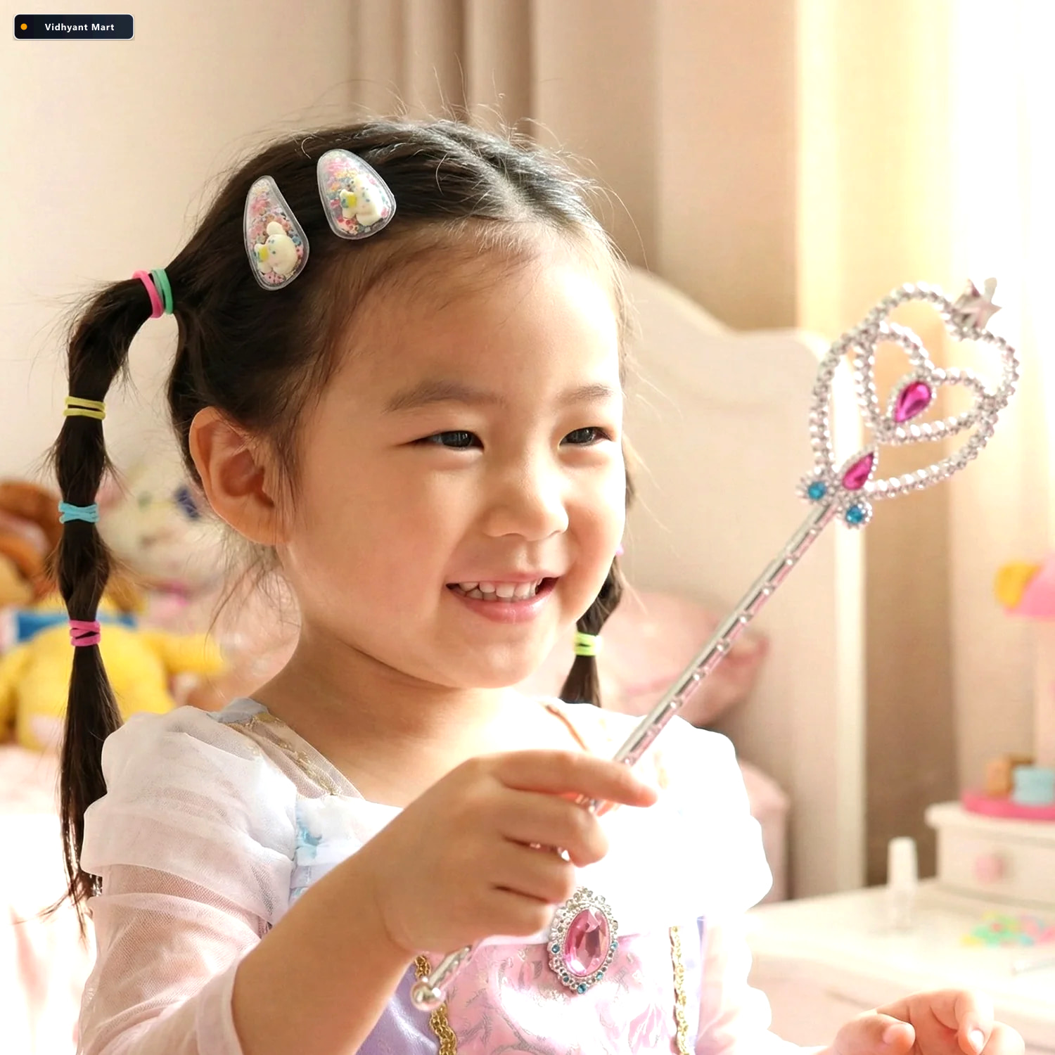 Vidhyant Mart Girls Hair Accessories Kit Colourful Styling Play 4