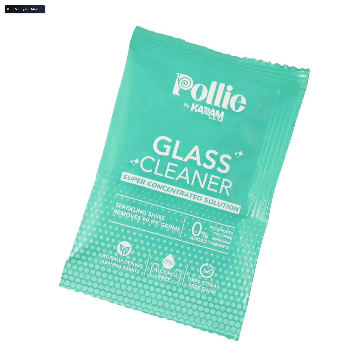 Vidhyant Mart Glass Mirror Cleaner Sachet Streak Free 15g Concen 4
