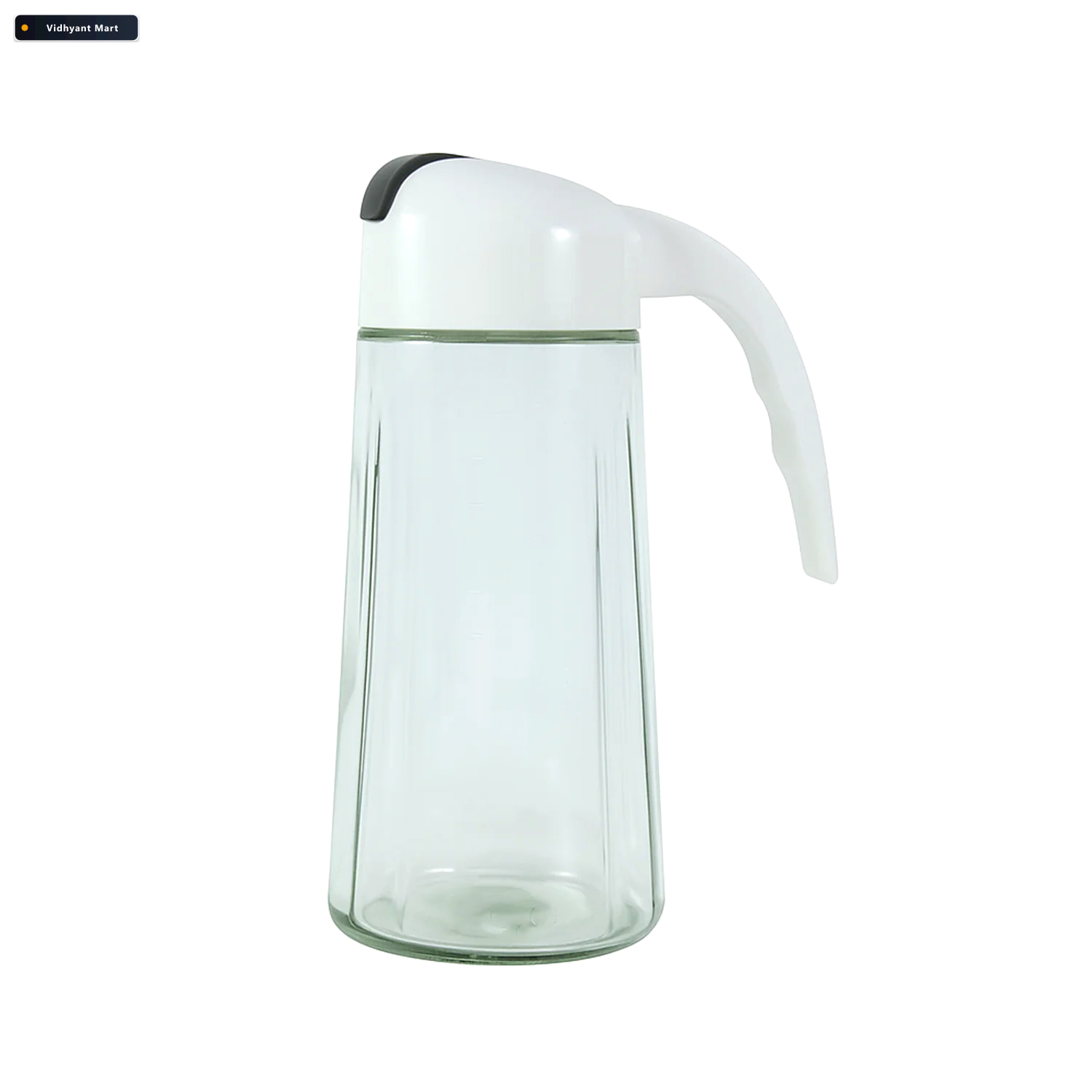 Vidhyant Mart Glass Oil Bottle Dispenser 630ml Automatic Lid Dri 4