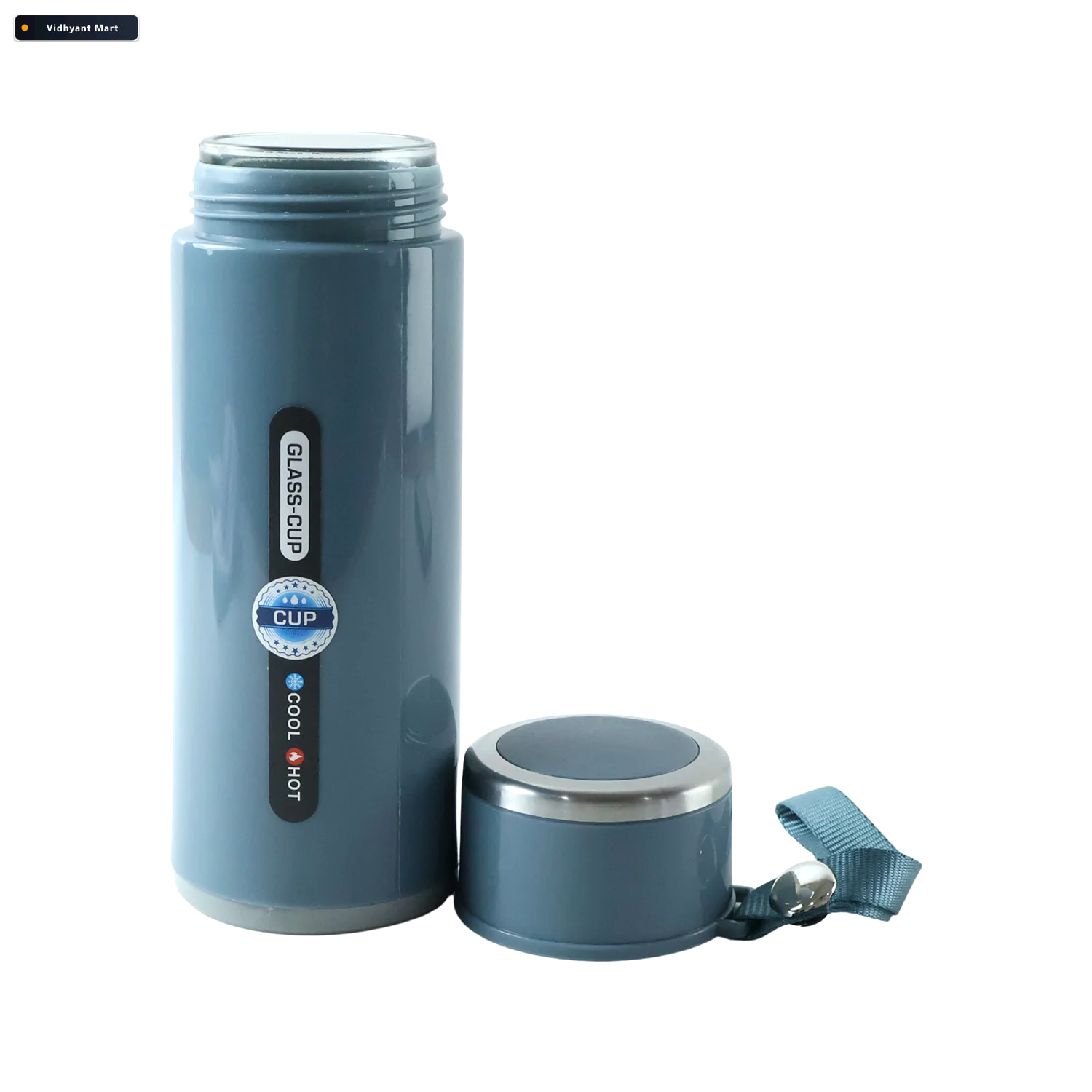 Vidhyant Mart Glass Vacuum Insulated Water Bottle For Office Tra 4