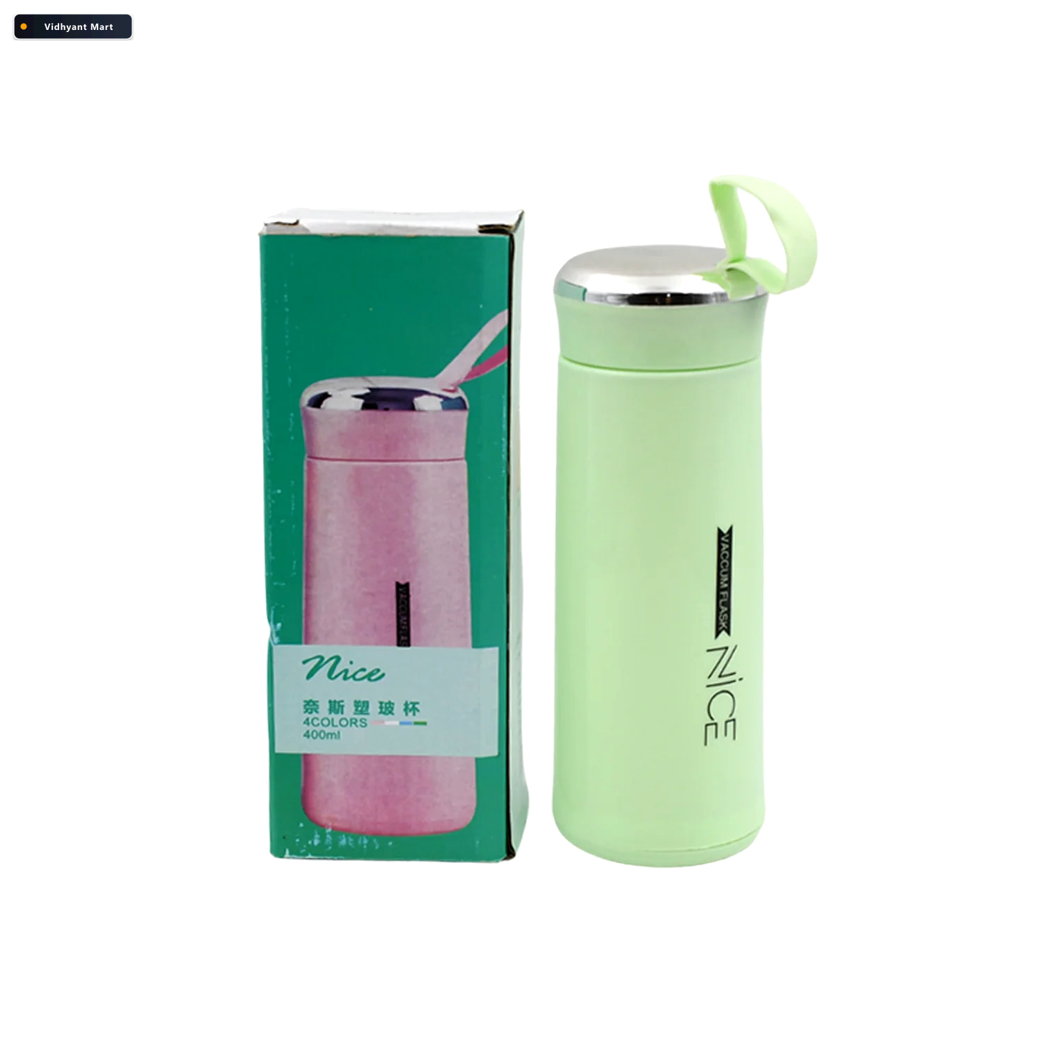 Vidhyant Mart Glass Water Bottle 400ml Leak Proof Bpa Free For G 4