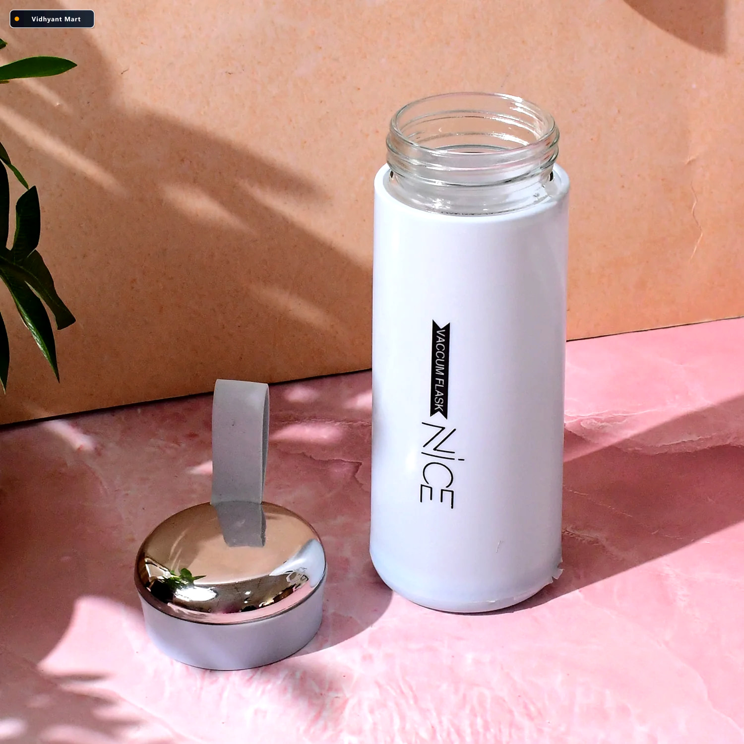 Vidhyant Mart Glass Water Bottle 400ml Leak Proof Eco Friendly H 2