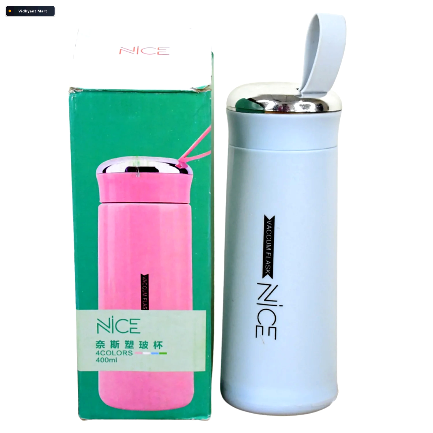Vidhyant Mart Glass Water Bottle 400ml Leak Proof Eco Friendly H 4