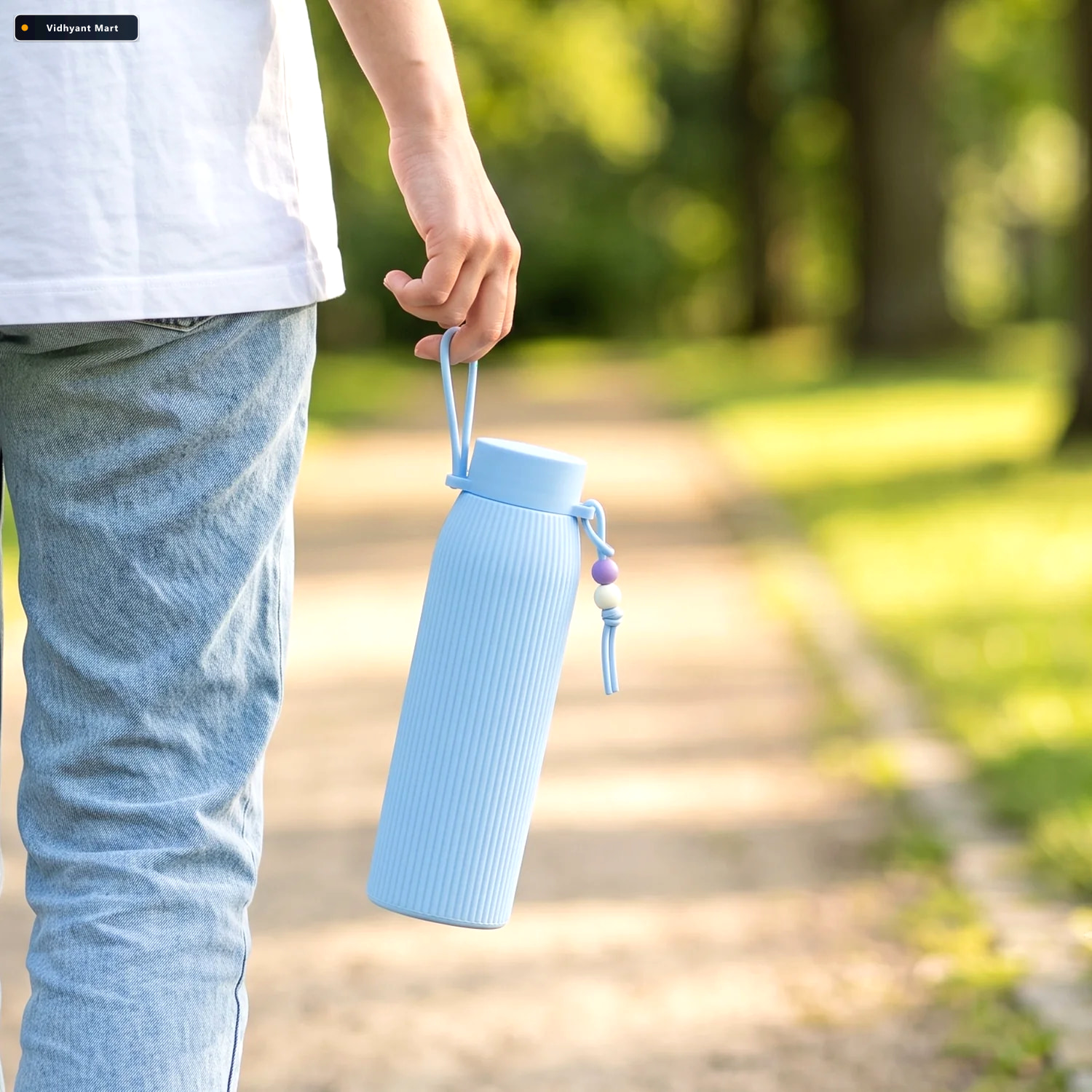 Vidhyant Mart Glass Water Bottle Stylish Leakproof For Daily Use 2