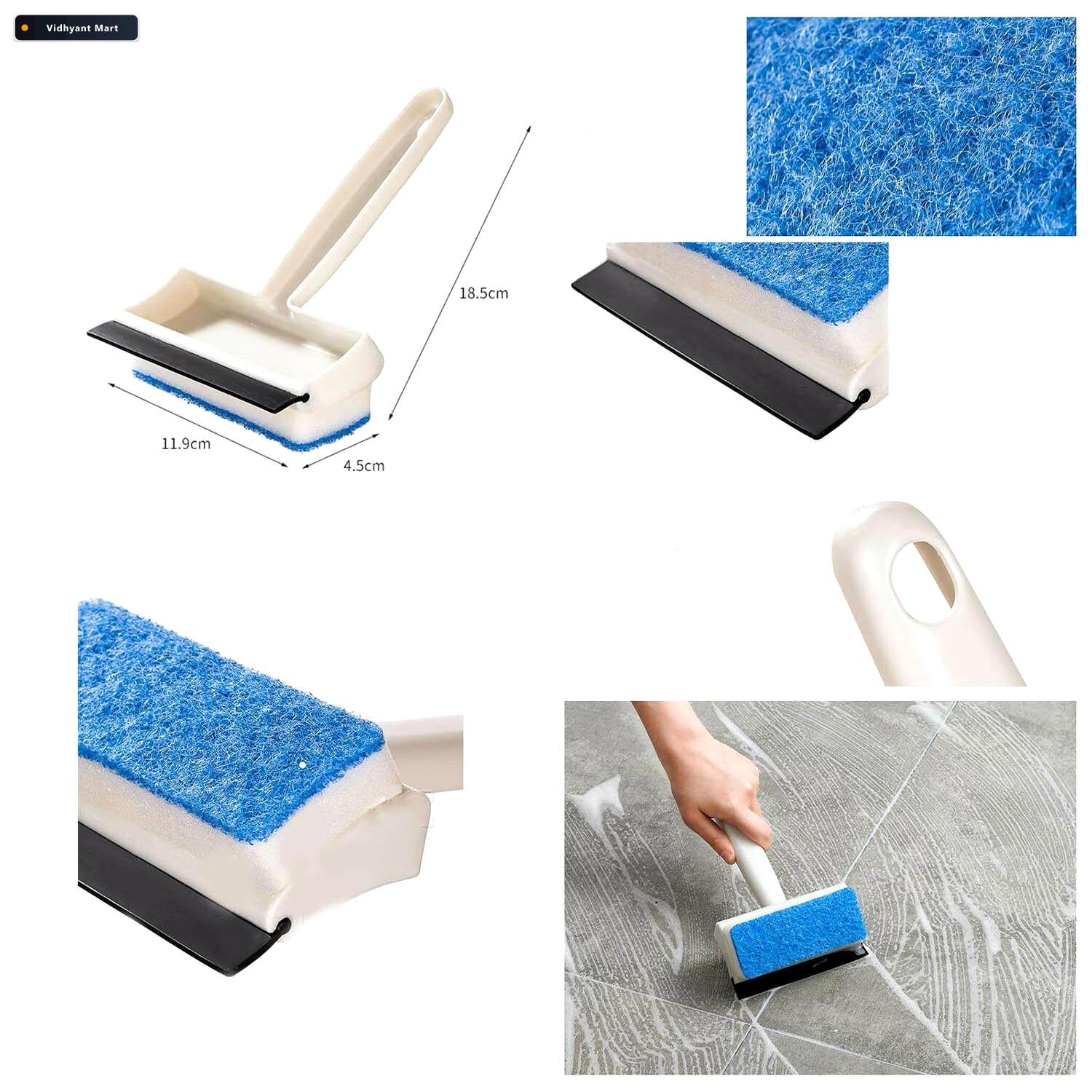 Vidhyant Mart Glass Wiper Double Sided Cleaning Brush Velvet Wip 2