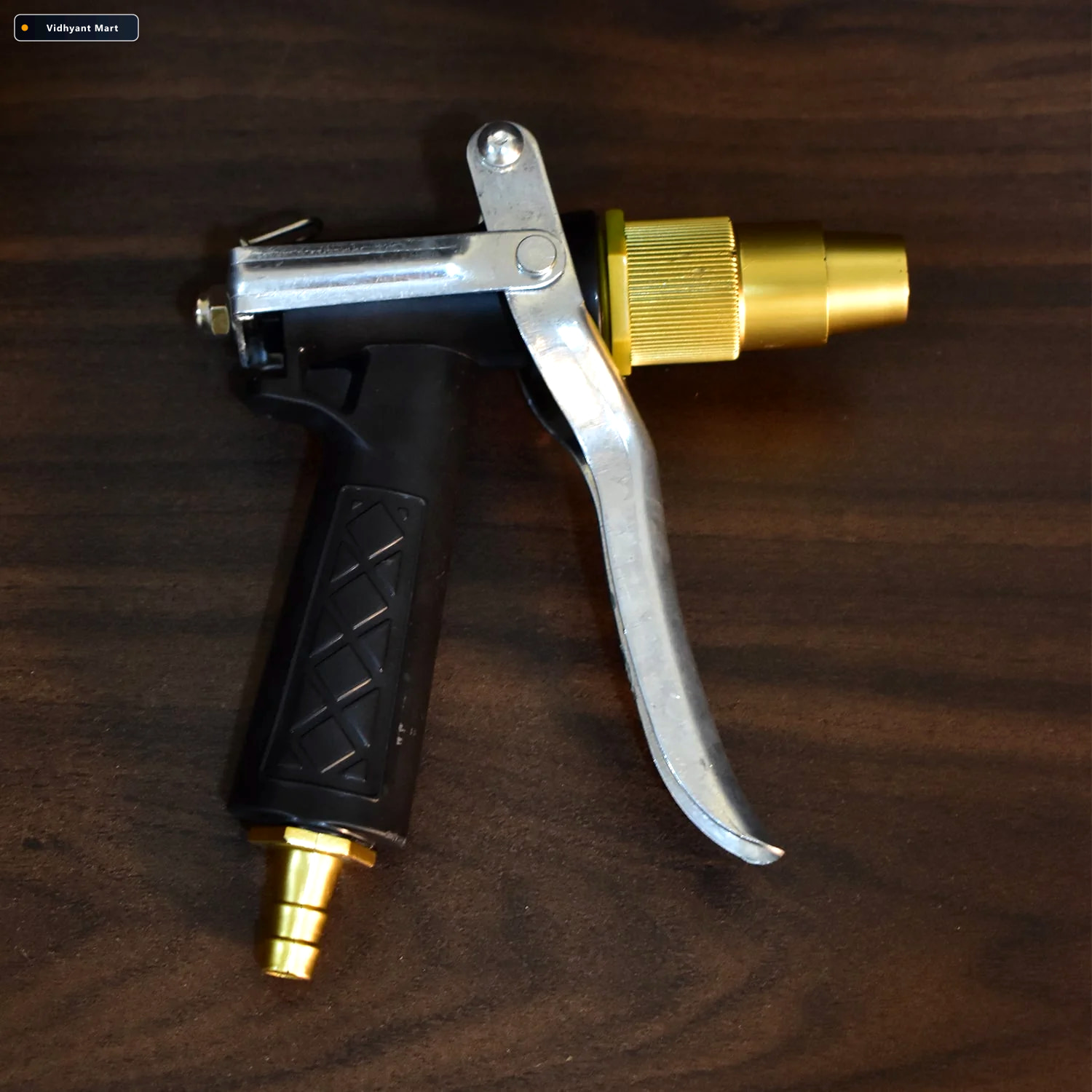 Vidhyant Mart Gold Hose Nozzle Durable Metal Trigger Spray Grow 2