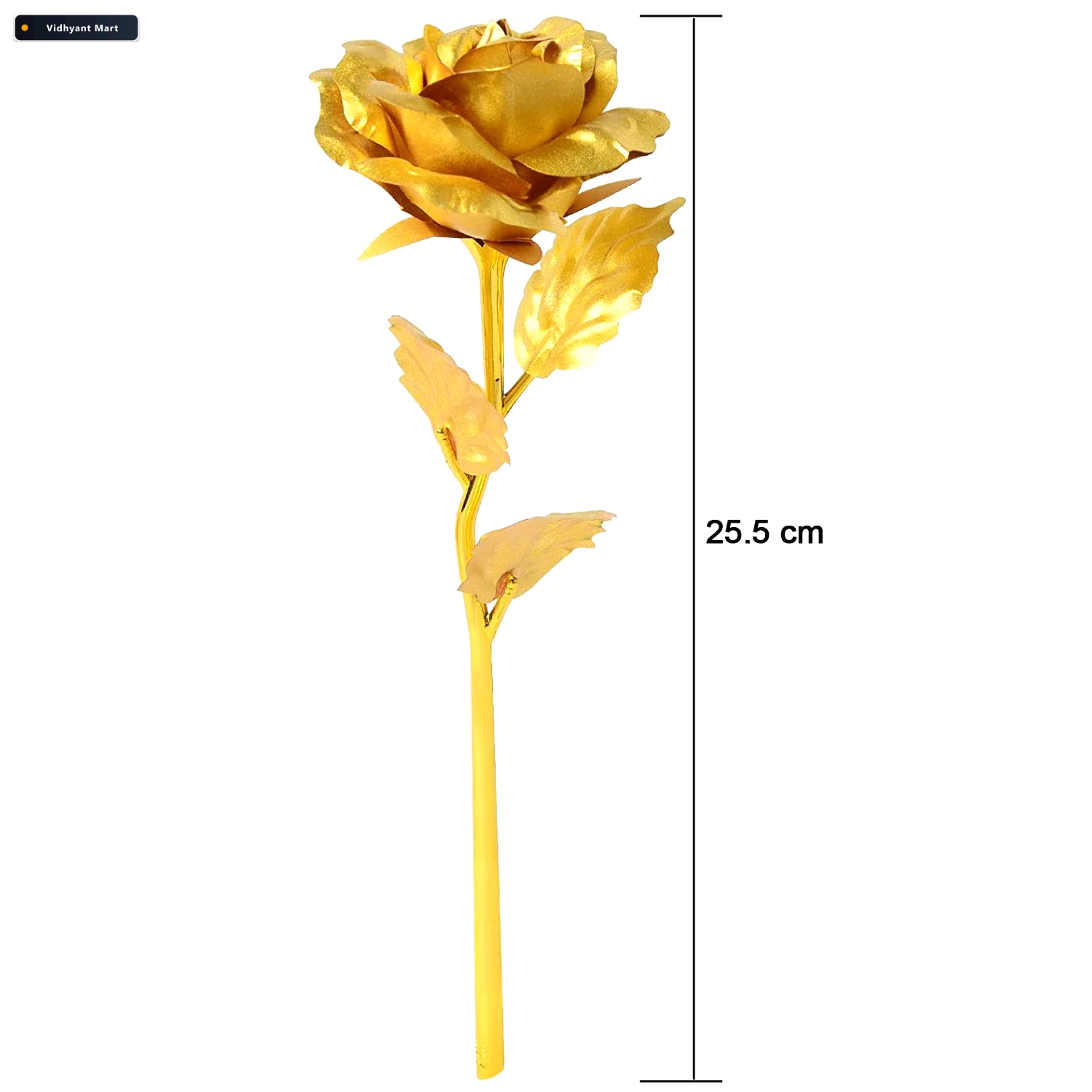 Vidhyant Mart Golden Rose Decoration Set Elegant 3 Piece Mix Col 4