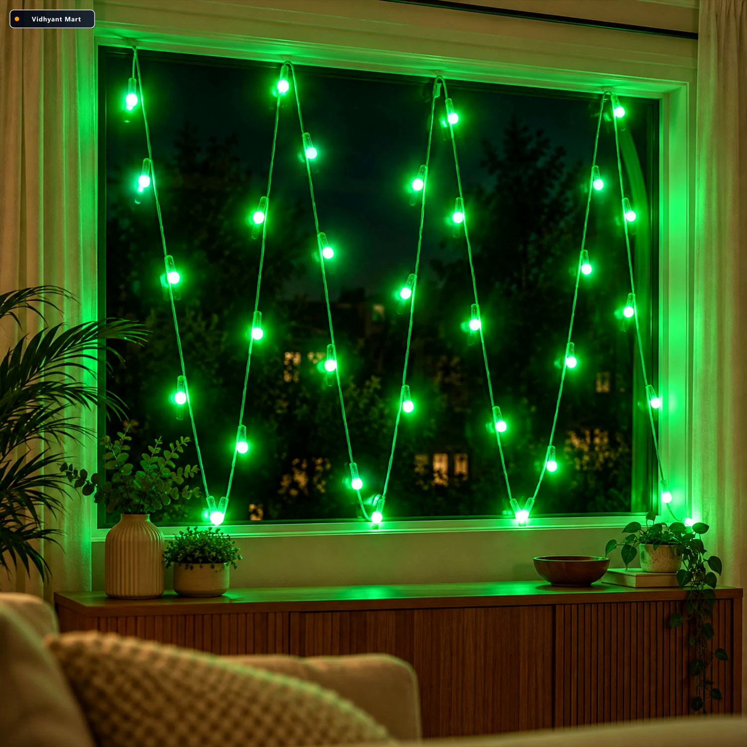Vidhyant Mart Green Led String Light Series For Festival And Win 1