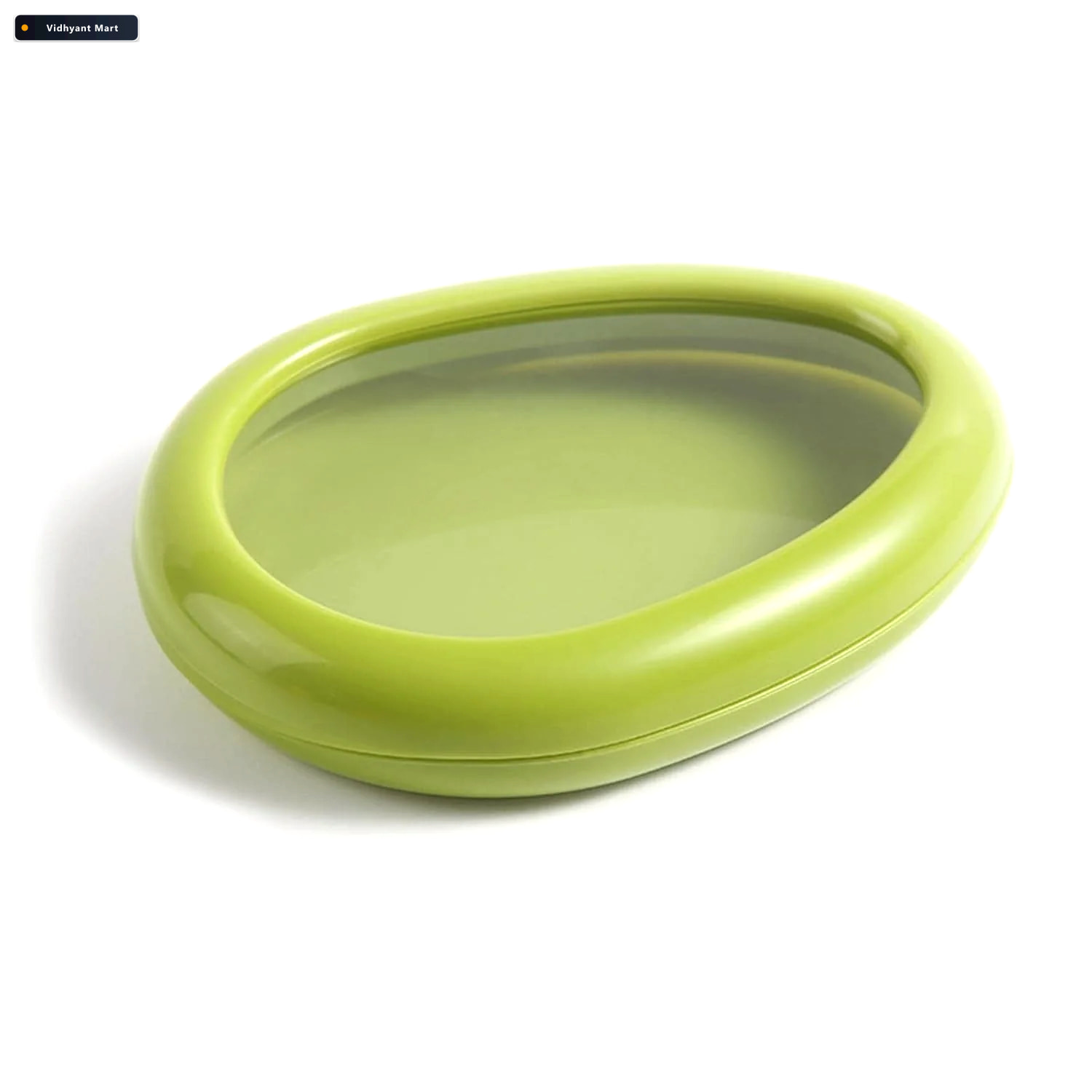 Vidhyant Mart Green Oval Vegetable Container Keeps Produce Fresh 4