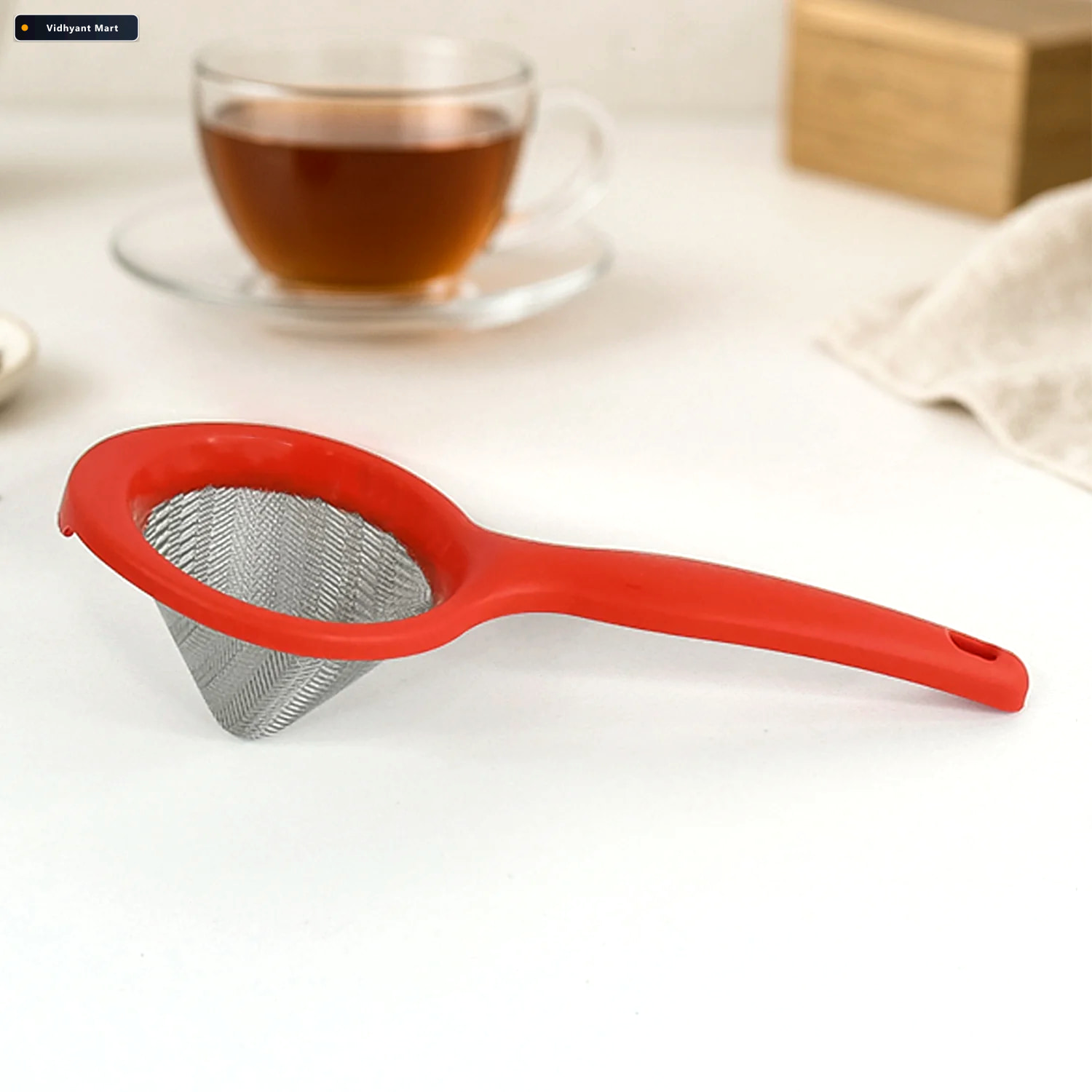 Vidhyant Mart Green Tea Strainer Fine Stainless Steel Mesh For S 1