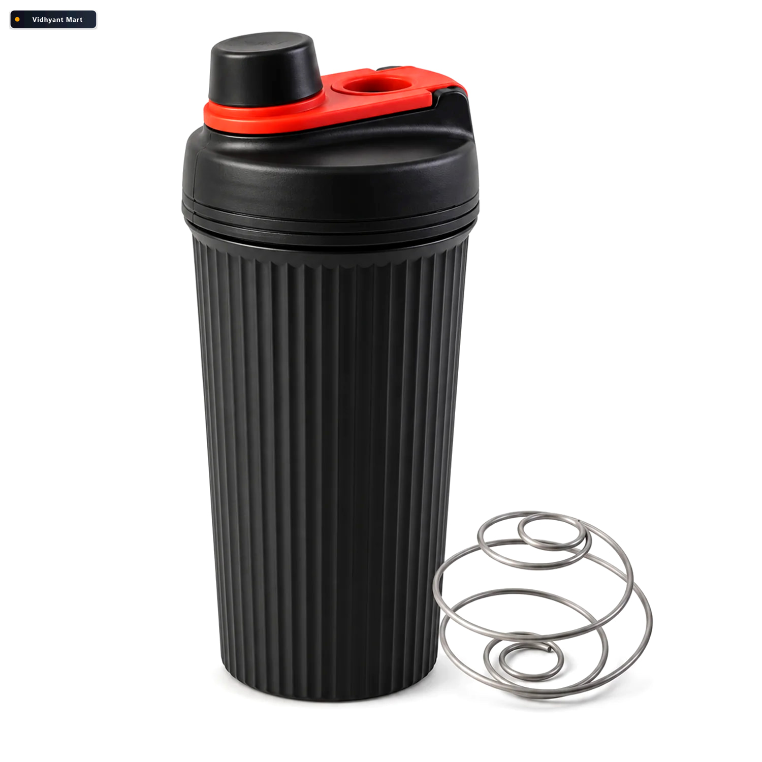 Vidhyant Mart Gym Protein Shaker Bottle With Mixing Ball And Fli 4