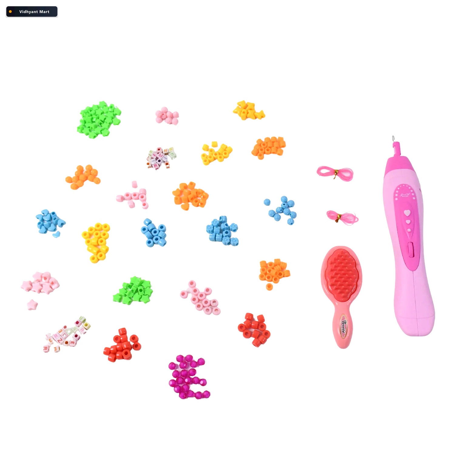 Vidhyant Mart Hair Beader Kit Diy Styling Tool For Girls Calm Cu 4