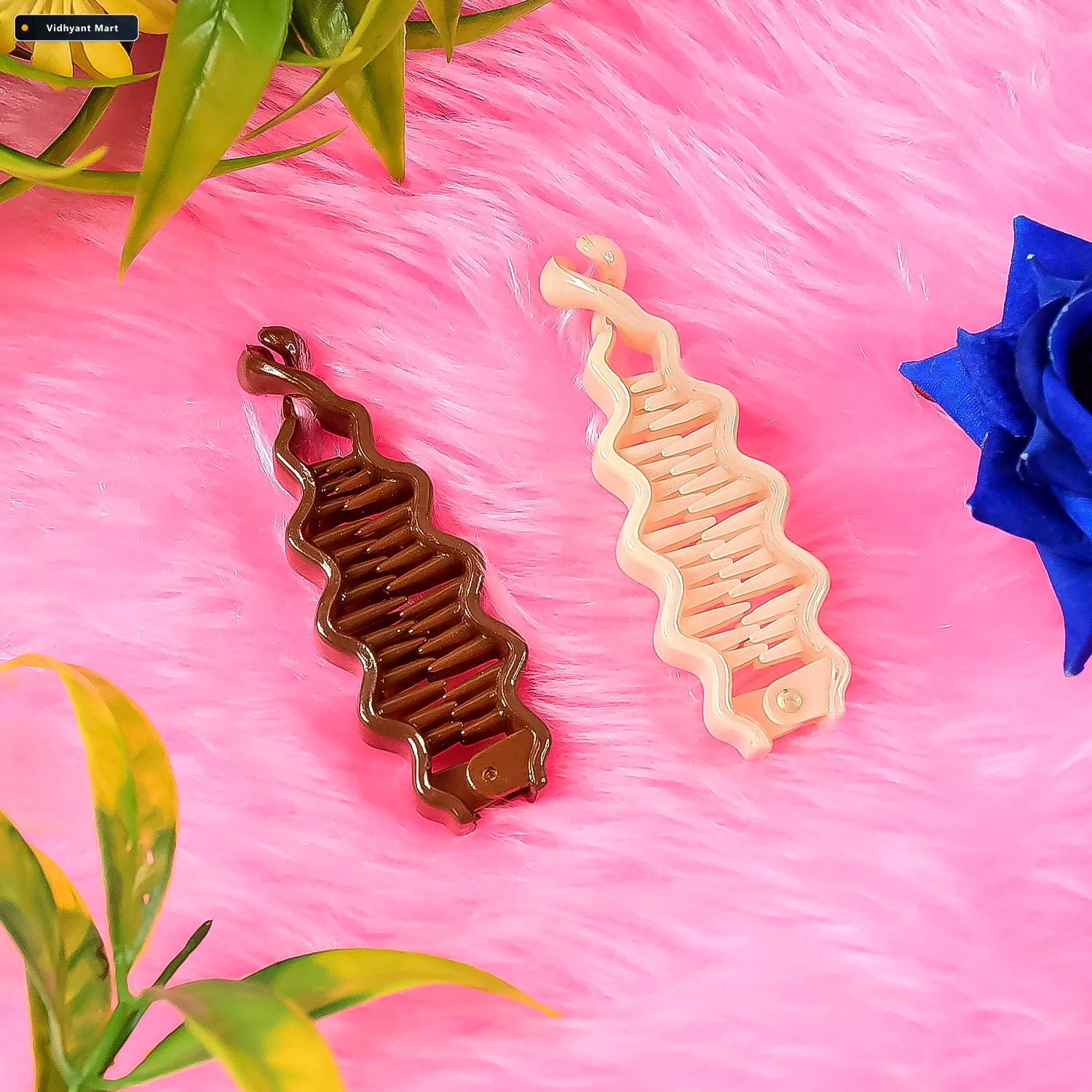Vidhyant Mart Hair Claw Clips Strong Non Slip Plastic Clip For W 3