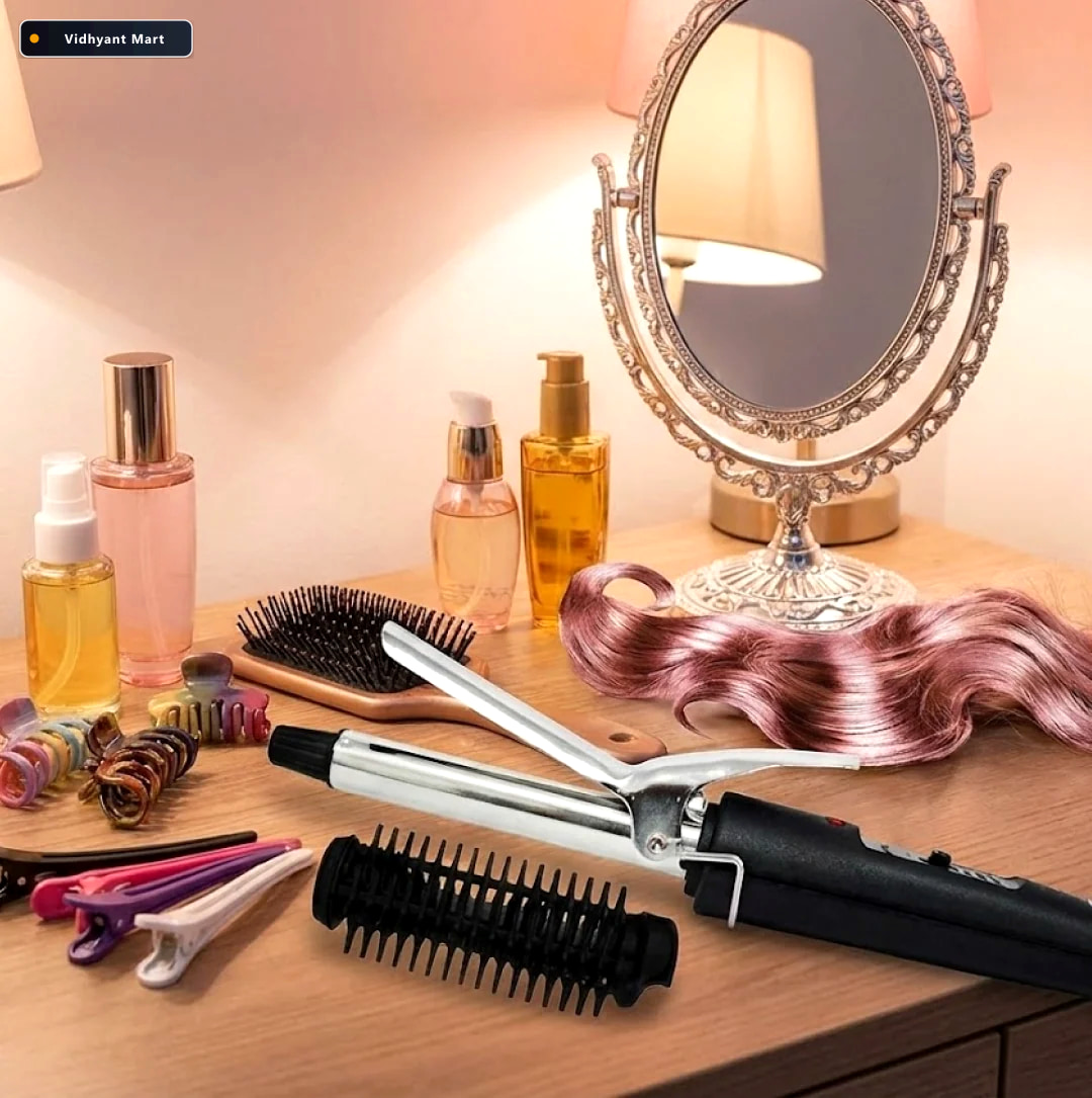 Vidhyant Mart Hair Curling Iron Professional Stylish Curls Calm 1
