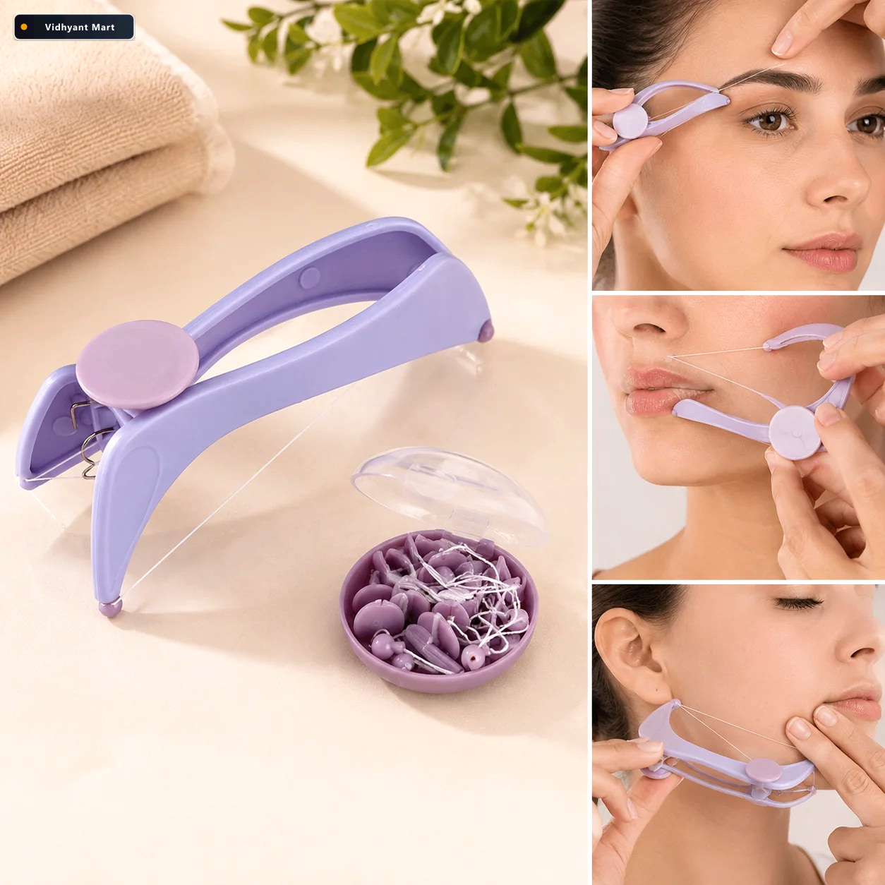 Vidhyant Mart Hair Removal Threading Kit Painless Gentle Calm Cu 1