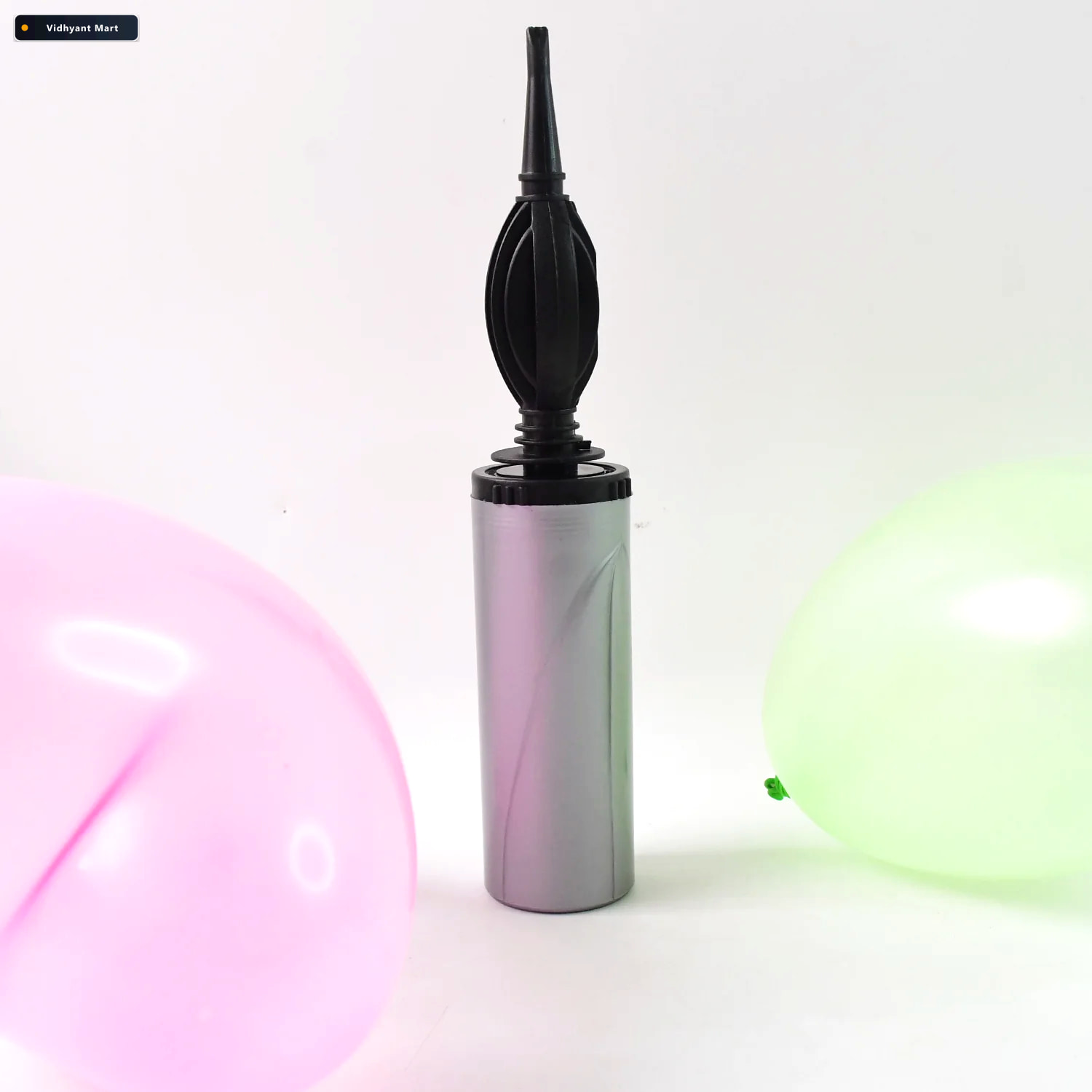 Vidhyant Mart Hand Balloon Pump Dual Action 24 Cm Manual Inflato 3