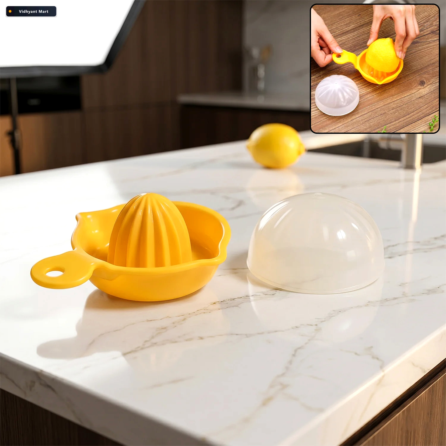 Vidhyant Mart Hand Operated Citrus Juicer Compact Easy To Use Me 1