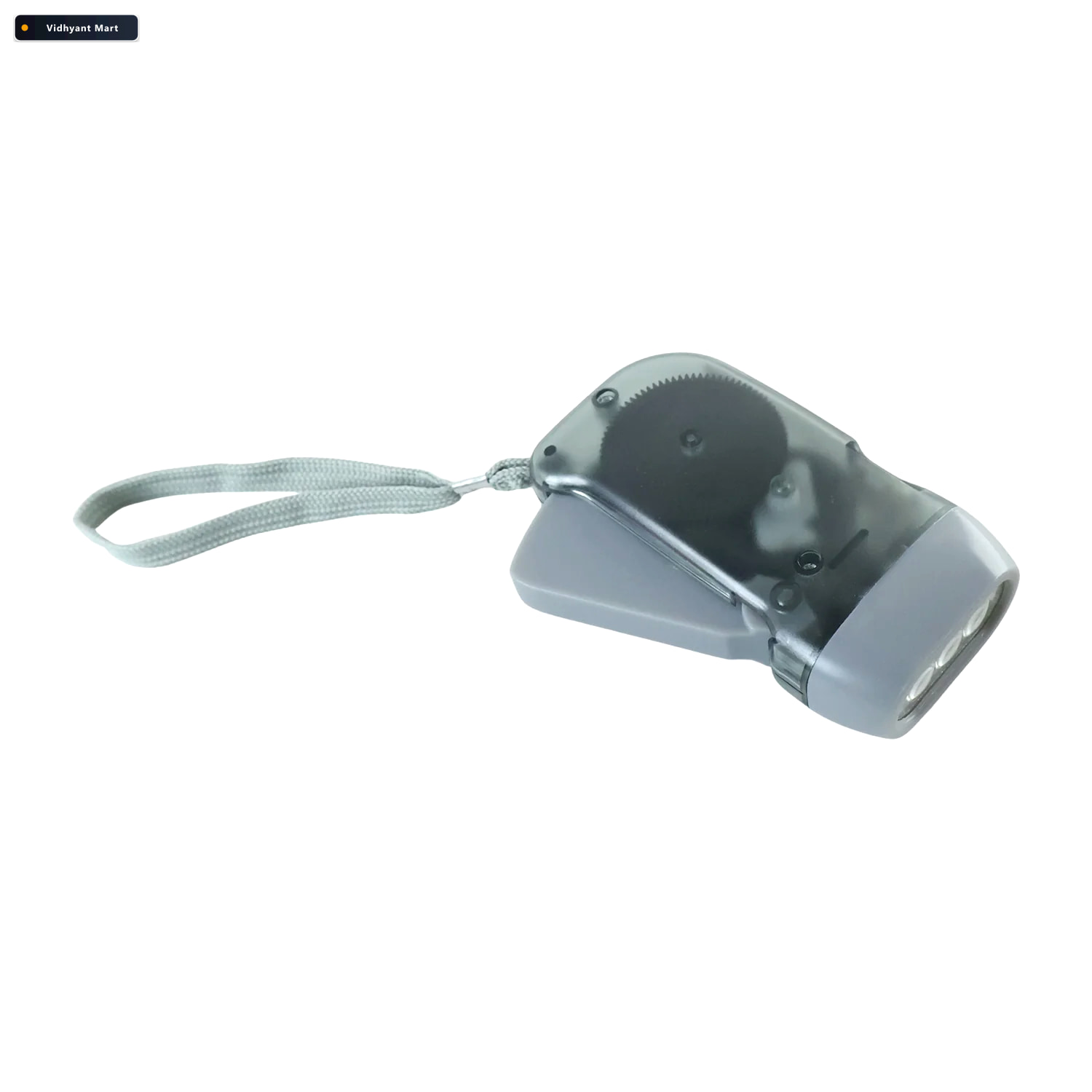 Vidhyant Mart Hand Press Torch Battery Free 3 Led Flashlight For 4