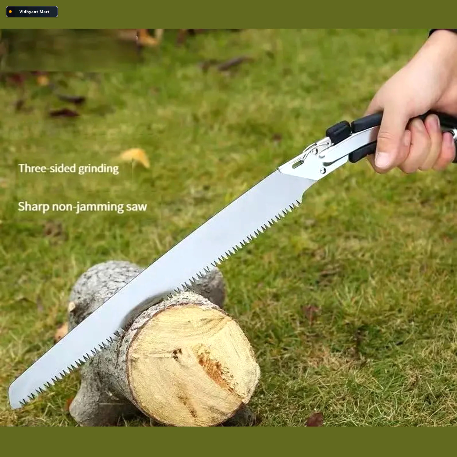 Vidhyant Mart Hand Pruning Saw 50 Cm High Carbon Steel With Cove 2