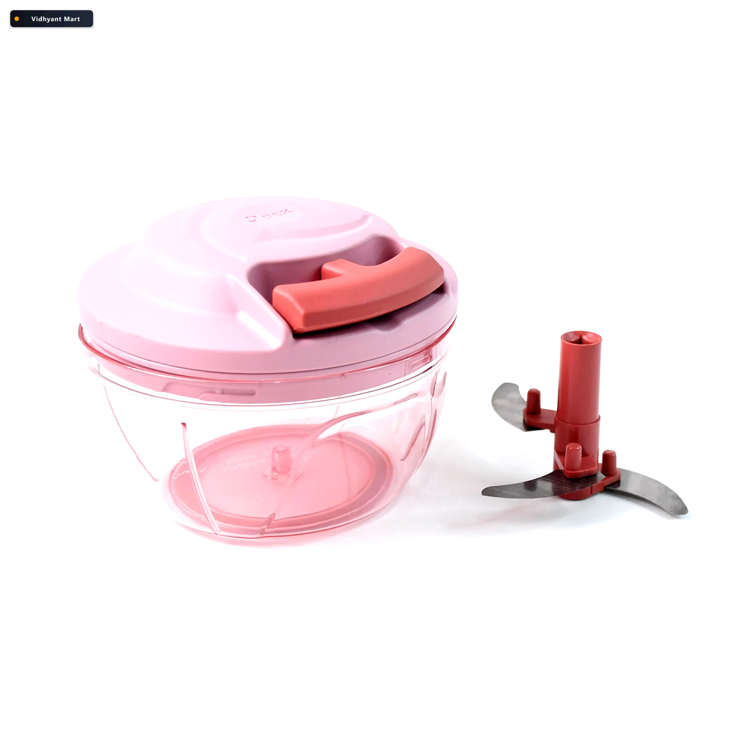 Vidhyant Mart Hand Pull Vegetable Chopper 500ml Manual Food Proc 4