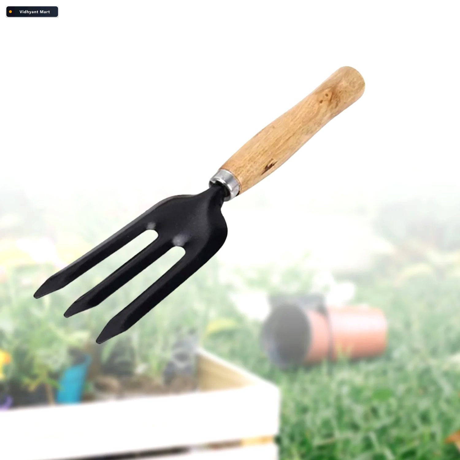 Vidhyant Mart Hand Weeding Fork Durable Steel Garden Tool Grow G 4