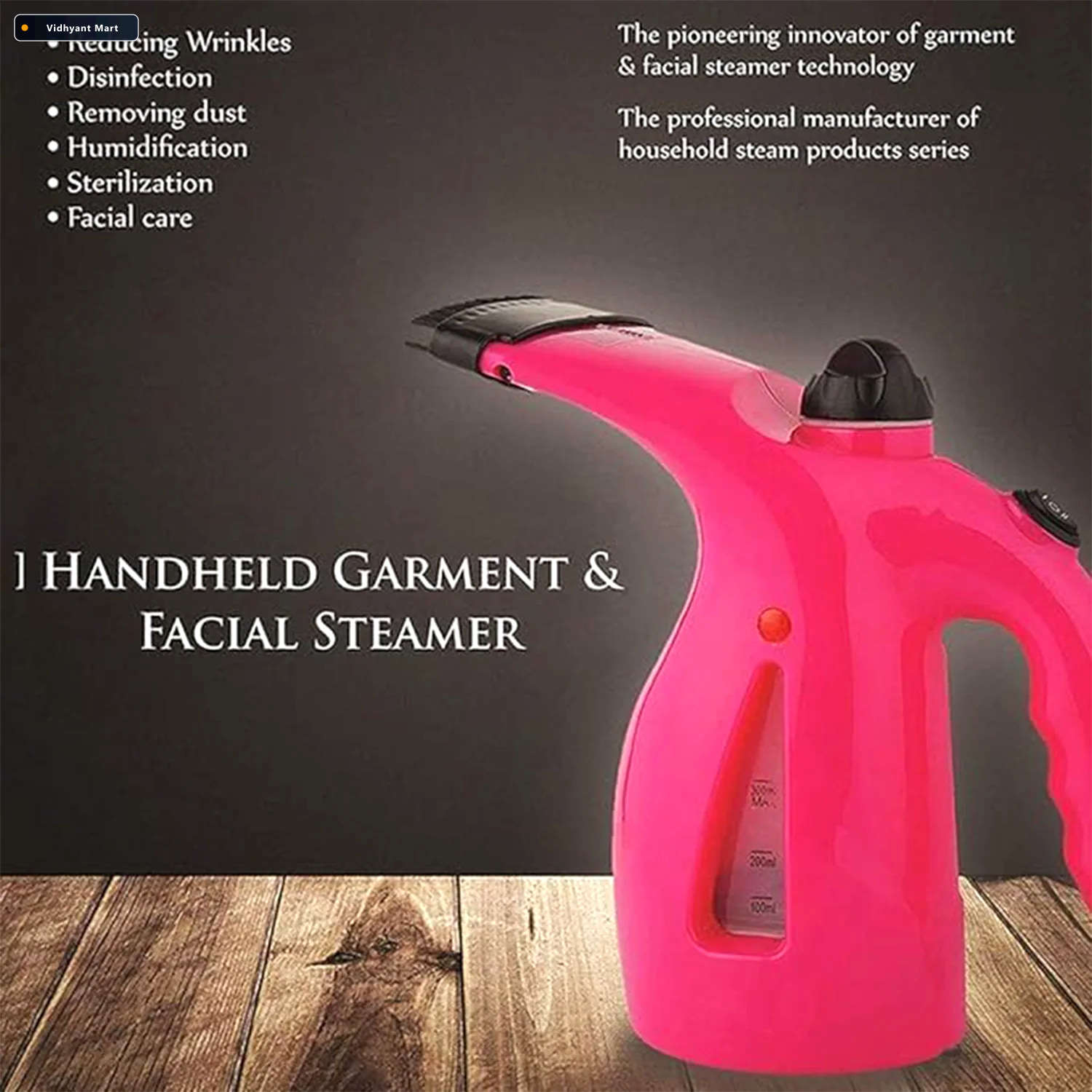 Vidhyant Mart Handheld Garment Steamer 4 In 1 Portable Iron Velv 3