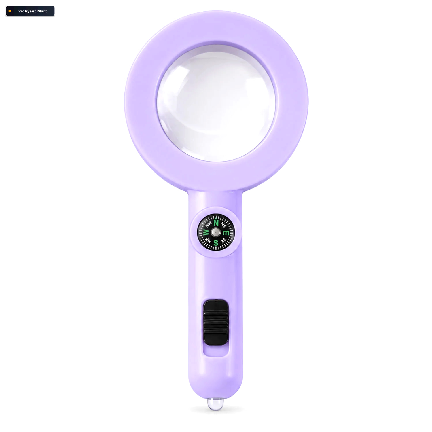 Vidhyant Mart Handheld Magnifying Glass With Led Light And Compa 4