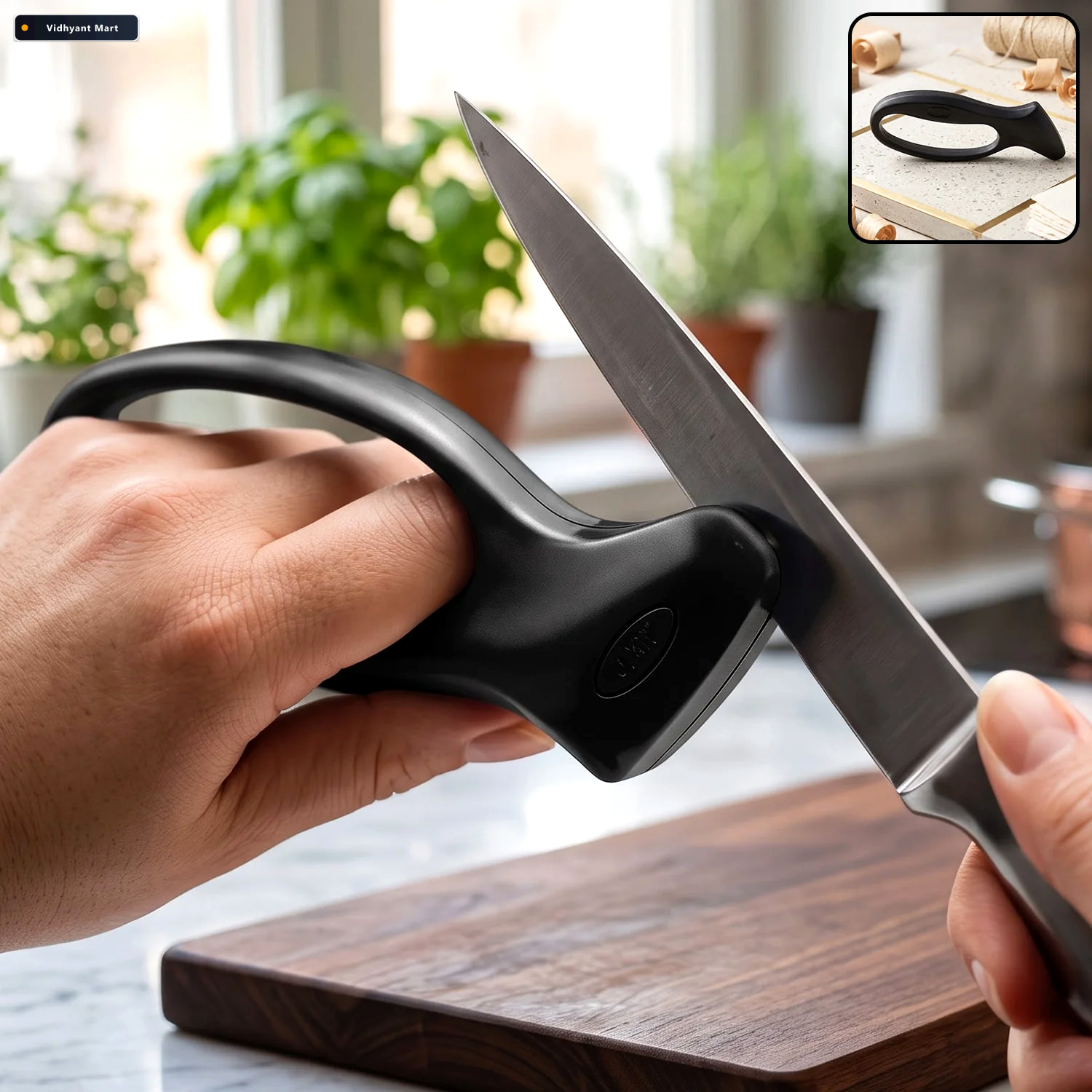 Vidhyant Mart Handheld Manual Pull Through Knife Sharpener For K 1