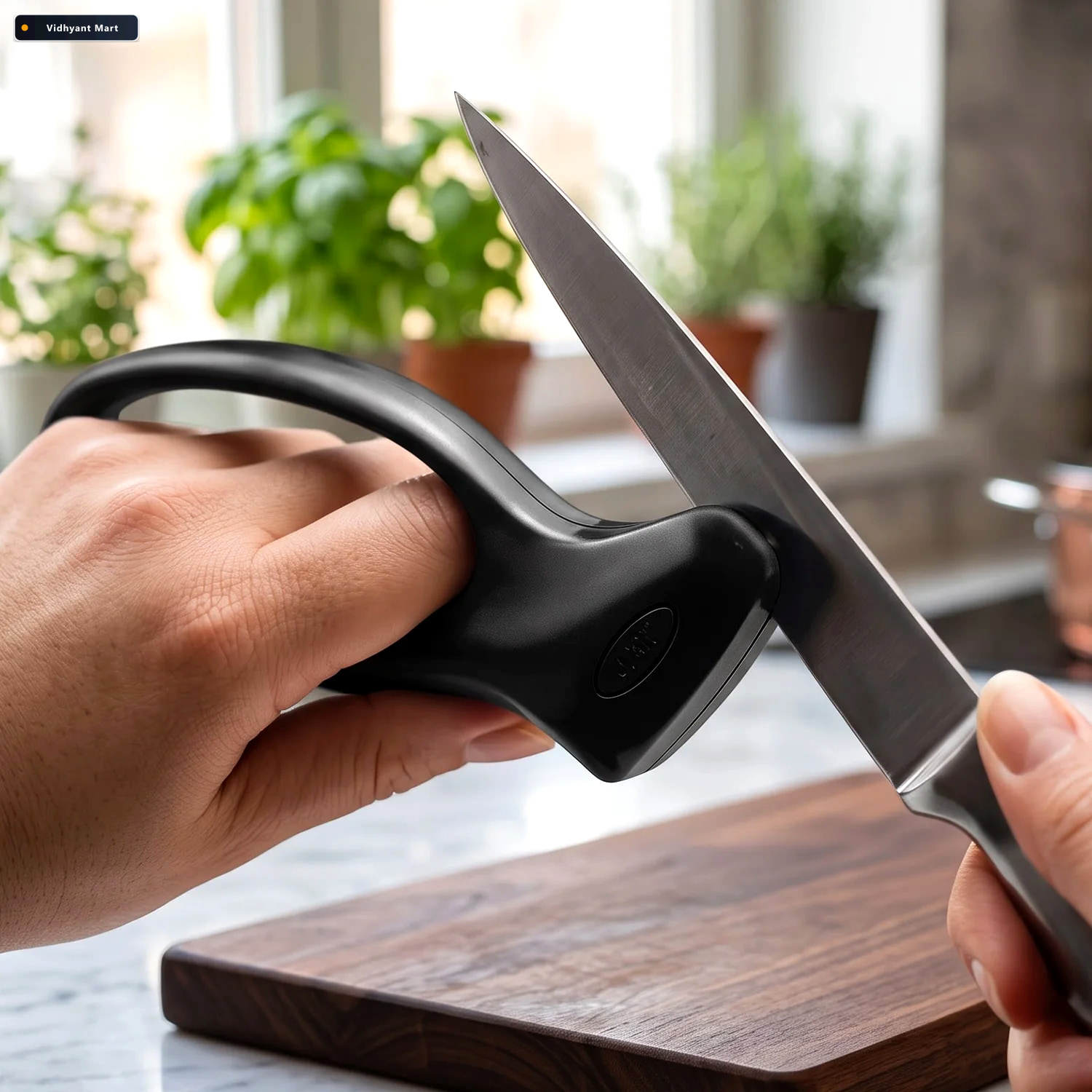 Vidhyant Mart Handheld Manual Pull Through Knife Sharpener For K 2