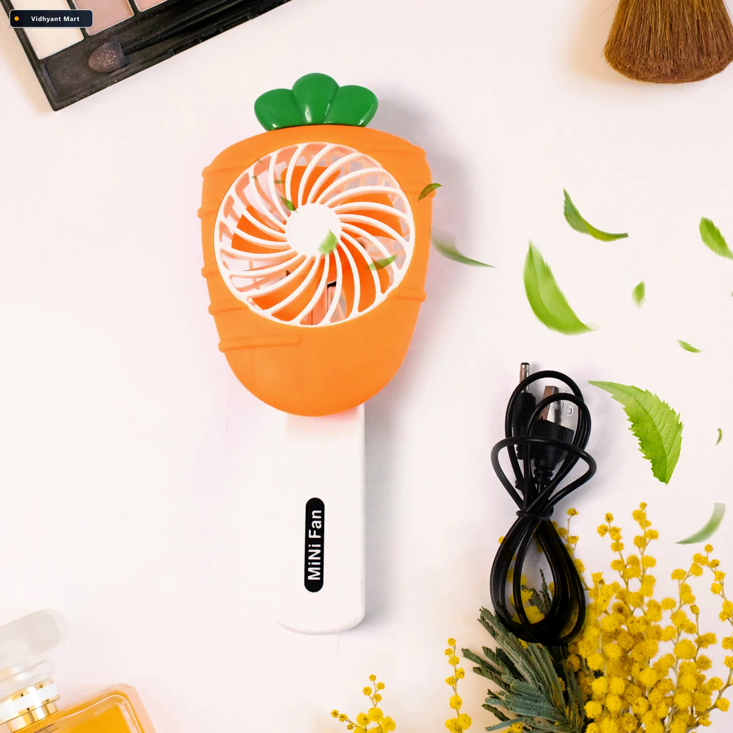 Vidhyant Mart Handheld Mini Fan Portable Foldable Usb Operated C 2