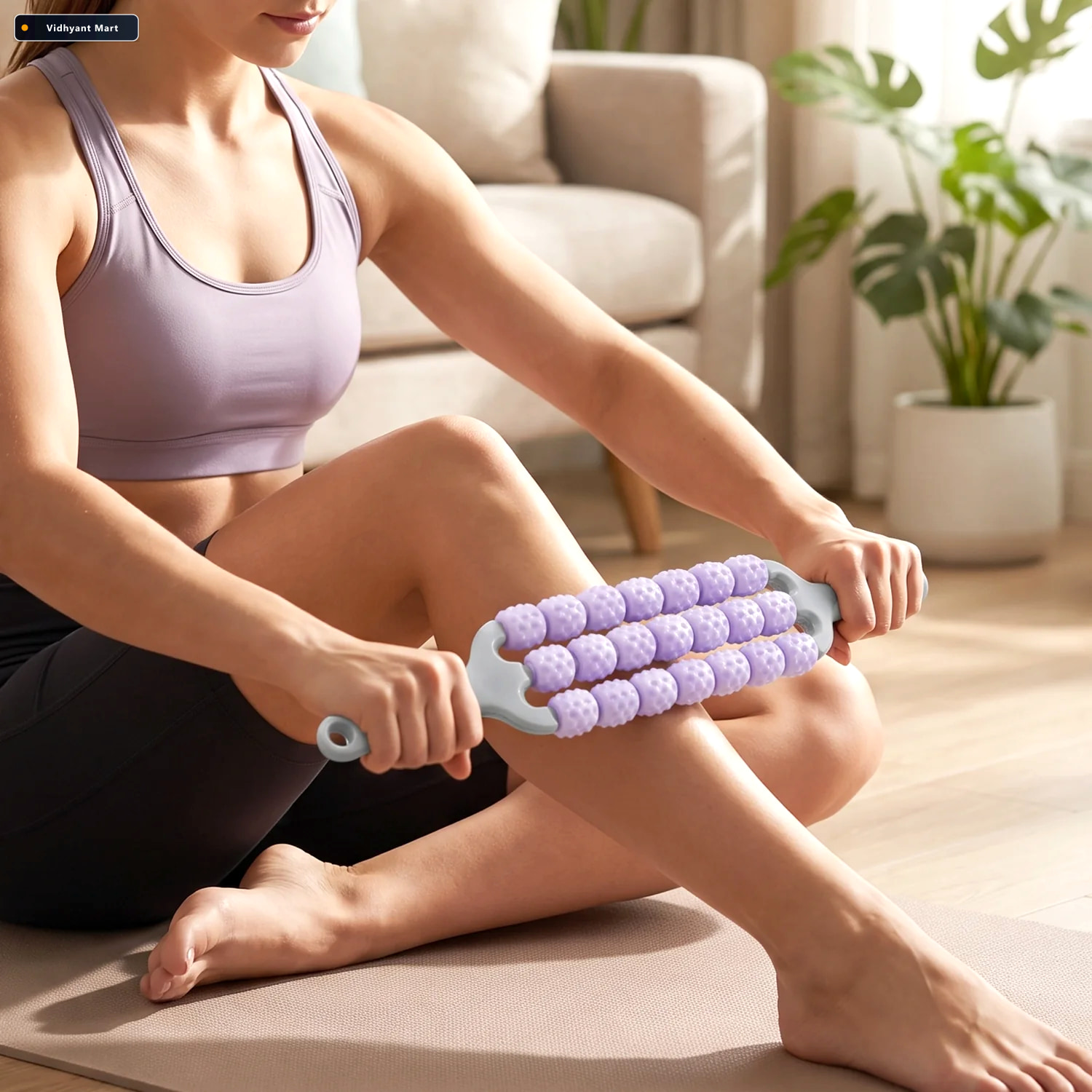 Vidhyant Mart Handheld Muscle Roller Massage Stick For Legs Thig 3