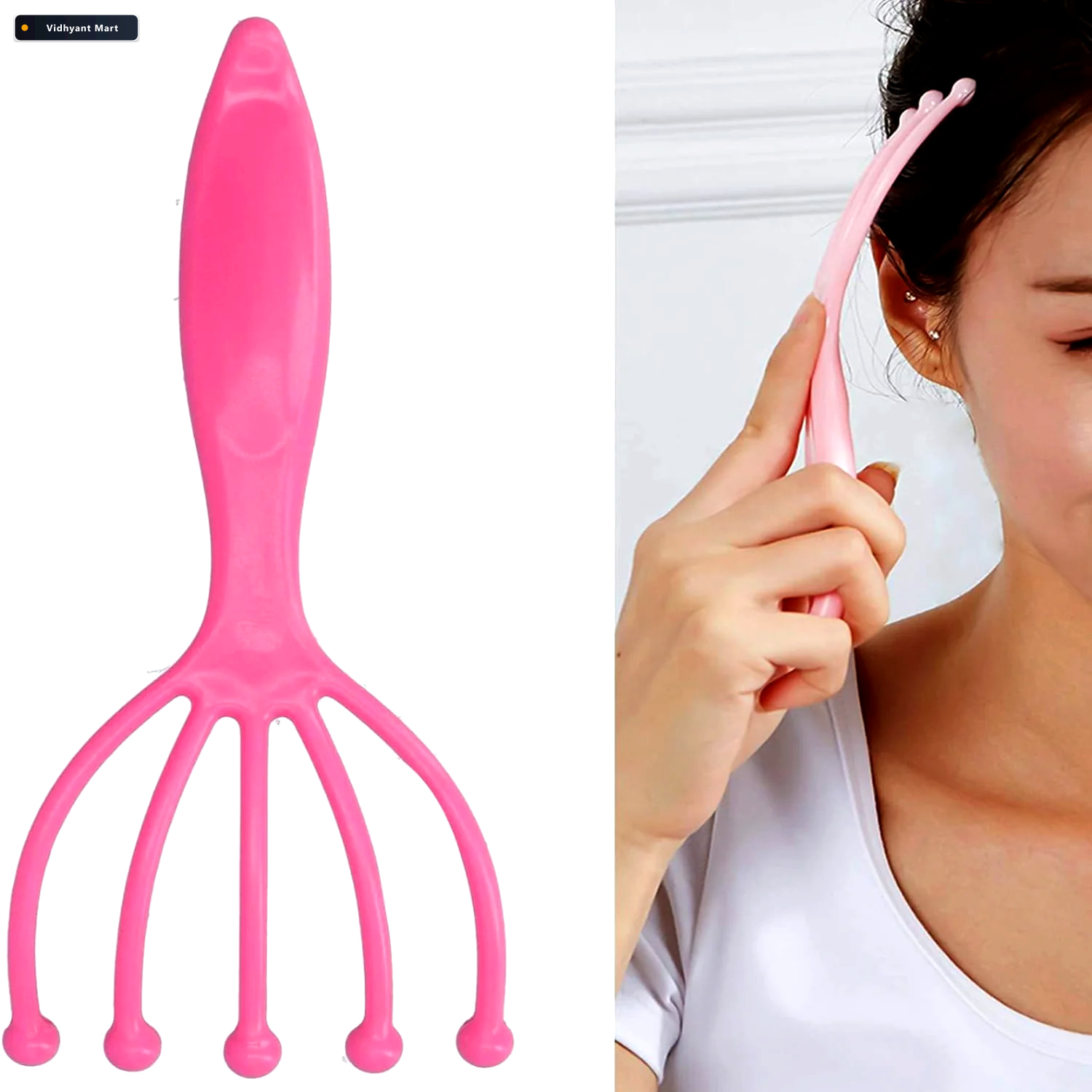 Vidhyant Mart Handheld Scalp Massager Relaxing Metal Balls Aurig 1