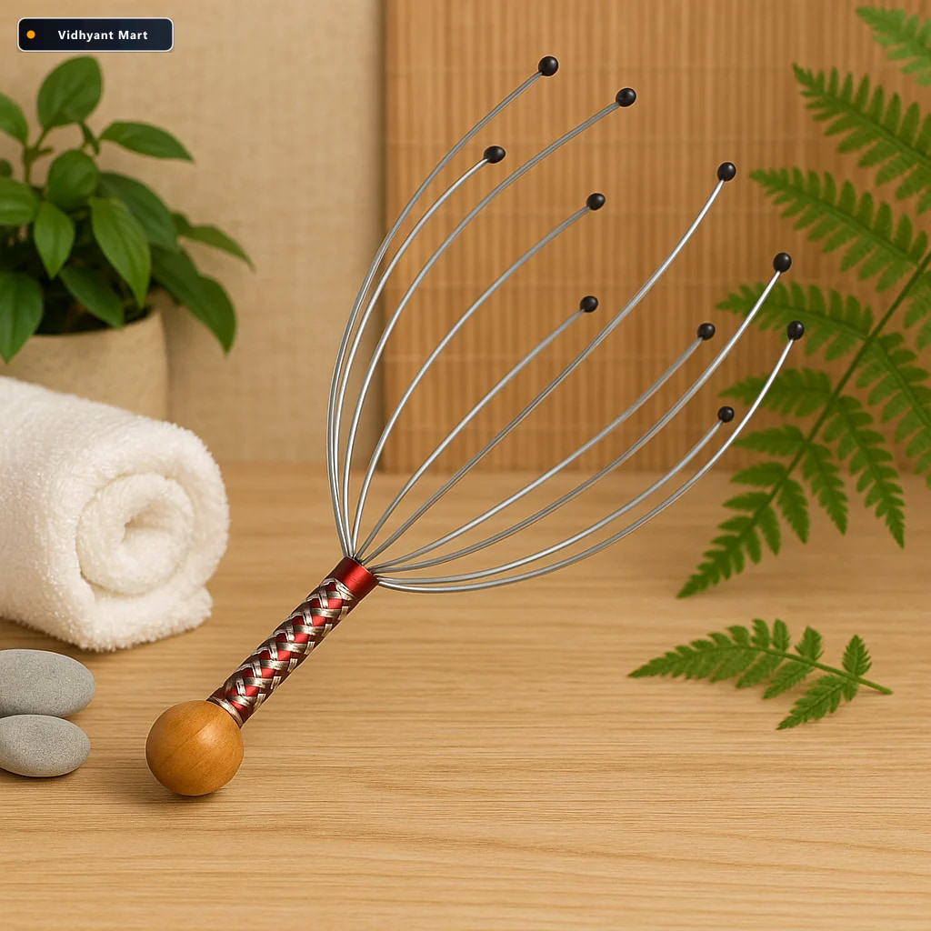 Vidhyant Mart Handheld Scalp Massager Stress Relief Relaxation C 2