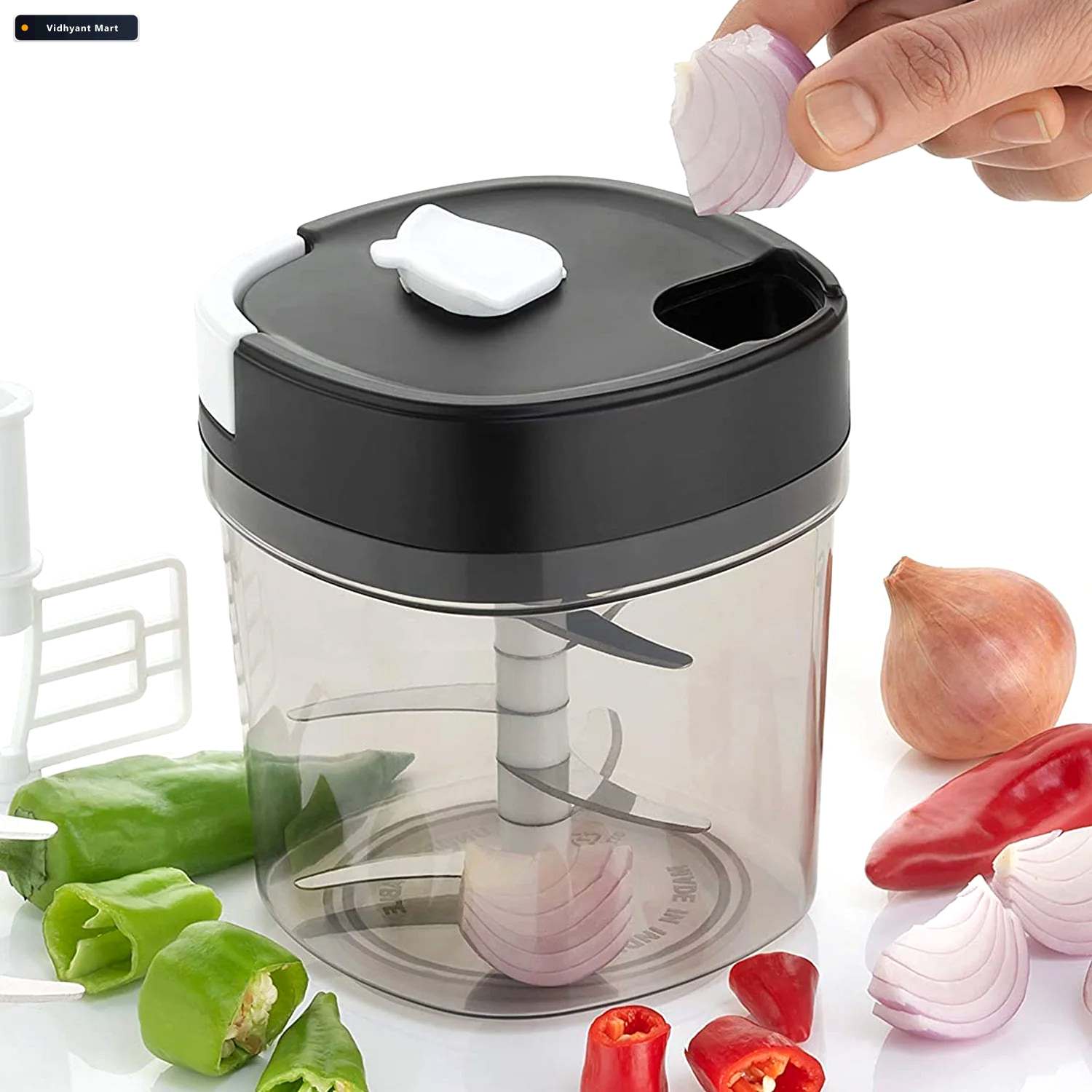 Vidhyant Mart Handy Chopper 2 In 1 Vegetable Fruit Slicer Quicks 1