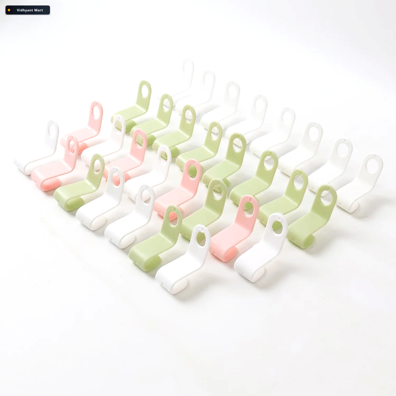 Vidhyant Mart Hanger Connector Hooks 30 Pcs Multi Color Space Sa 3
