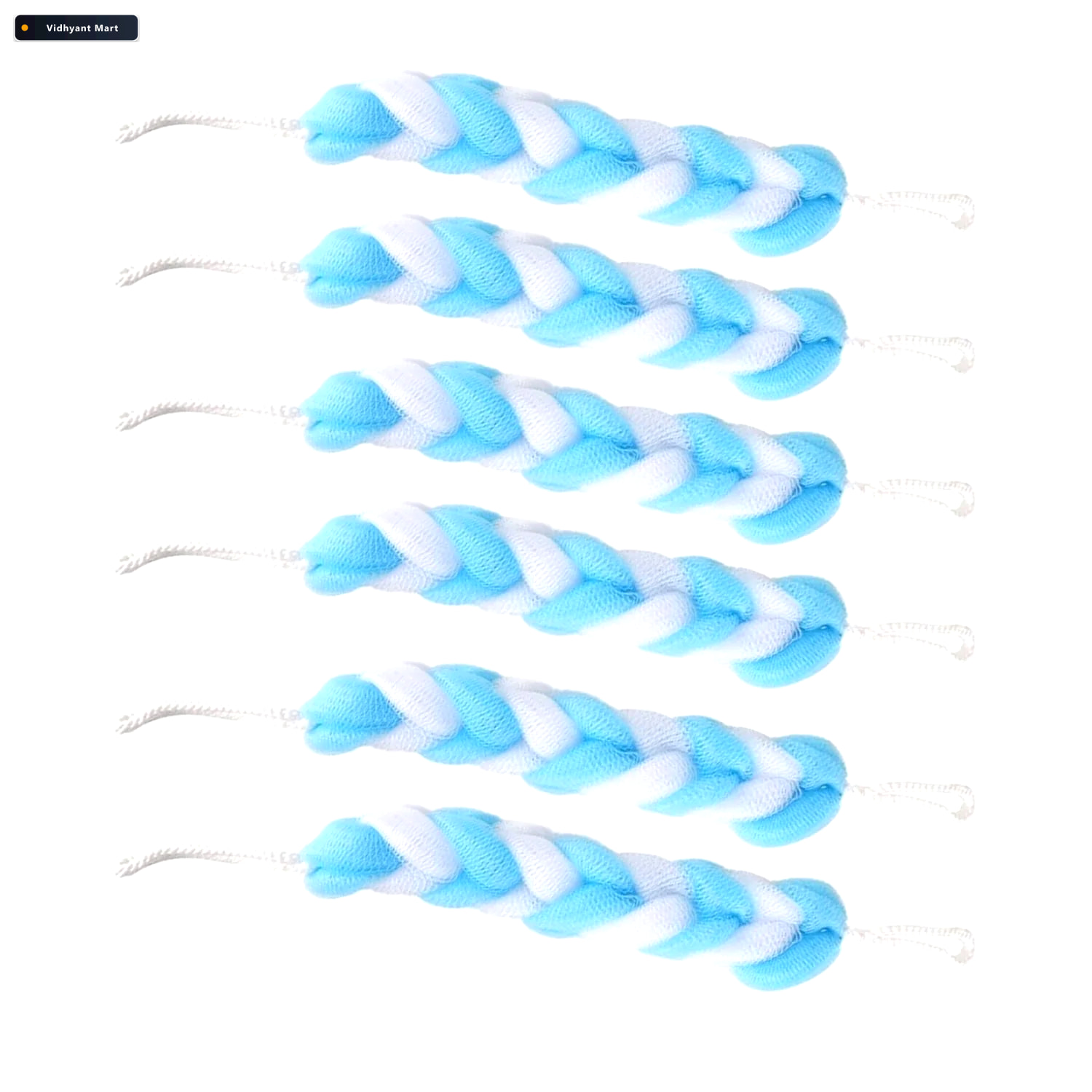 Vidhyant Mart Hanging Loofah Sponge Soft Body Scrubber Pack Of 6 3