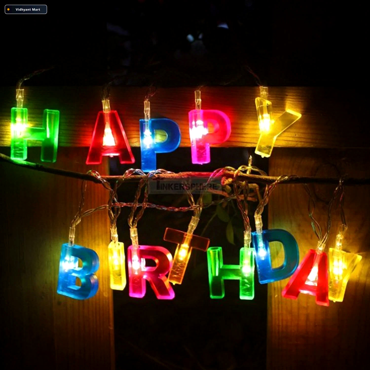 Vidhyant Mart Happy Birthday Led String Lights Battery Operated 1