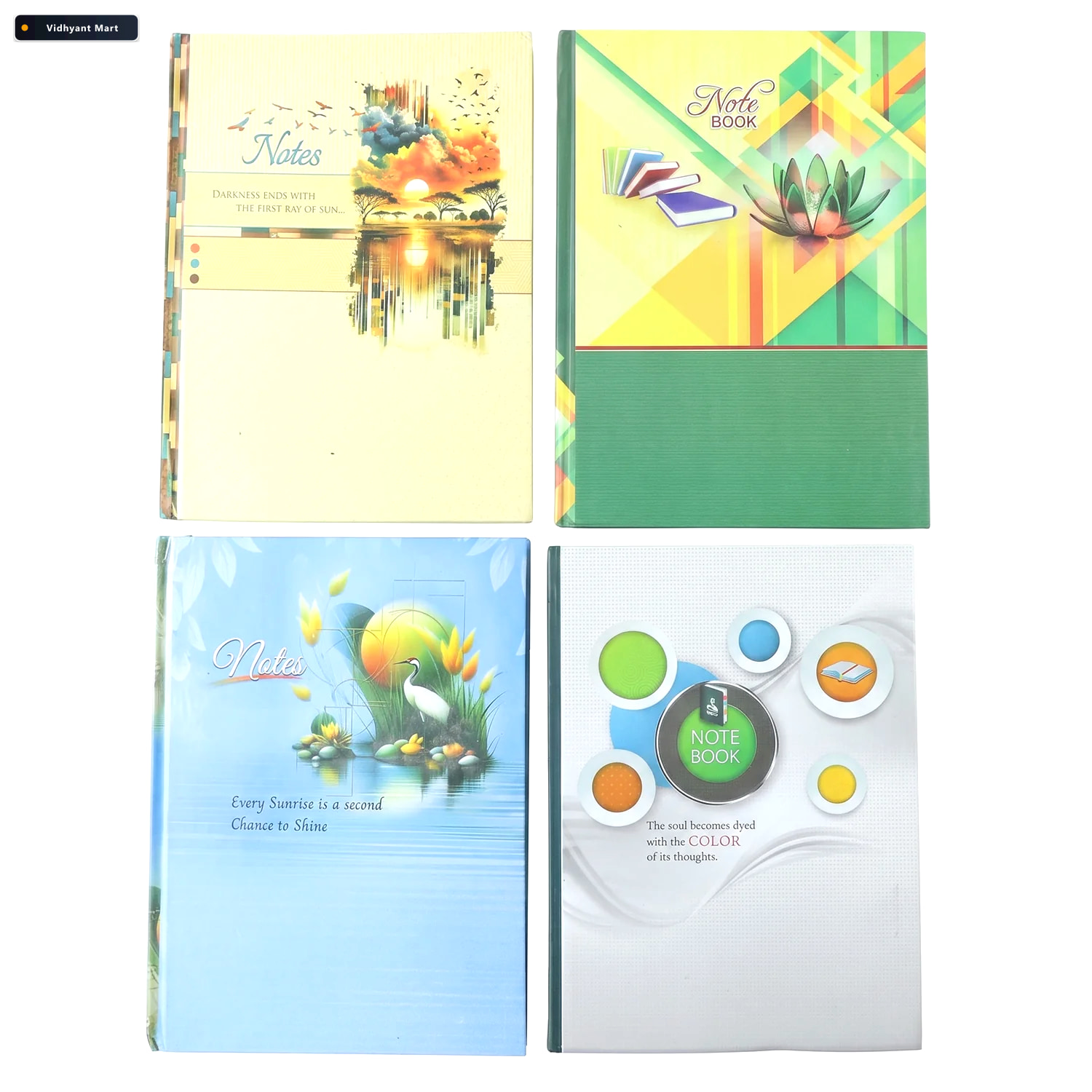 Vidhyant Mart Hardbound Ruled Diary Durable 100 Page Notebook 24 3