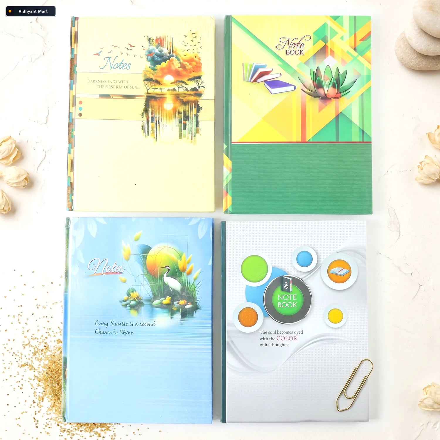 Vidhyant Mart Hardbound Ruled Diary Durable 100 Page Notebook 24 4