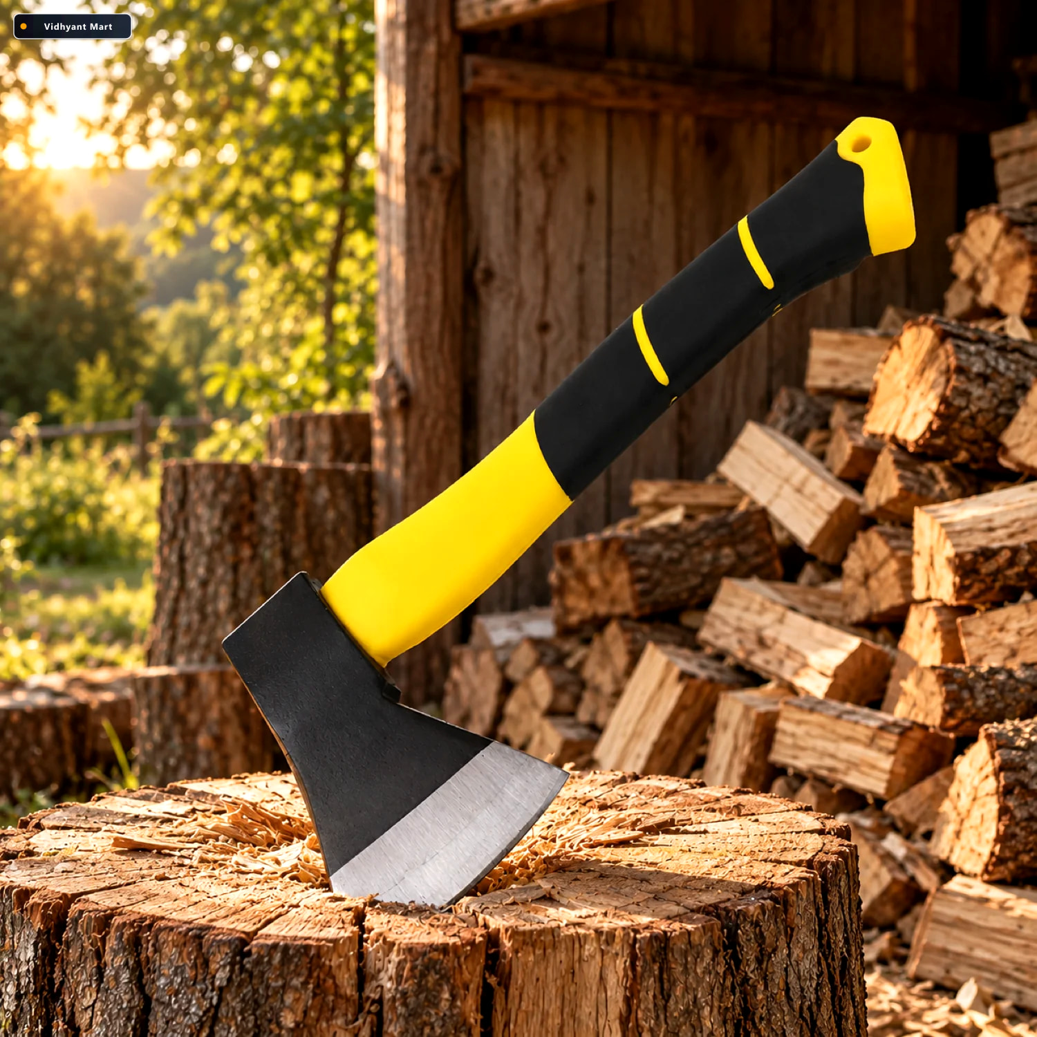 Vidhyant Mart Hatchet Axe Durable Fiberglass Handle 537 Gm Velve 1