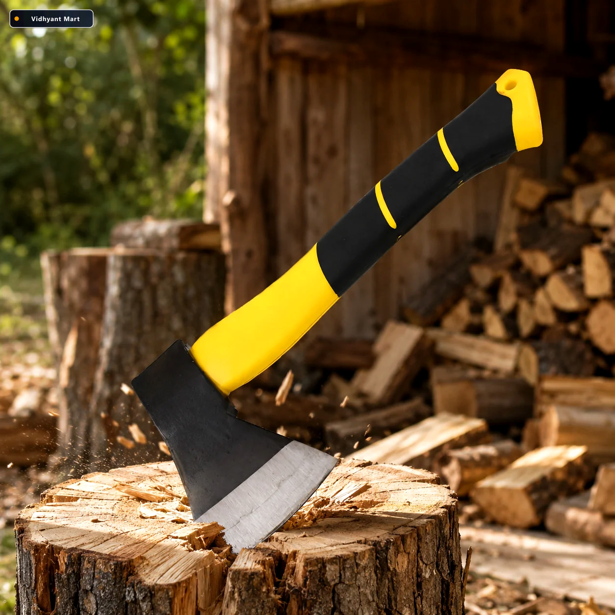 Vidhyant Mart Hatchet Axe Durable Fiberglass Handle 537 Gm Velve 2