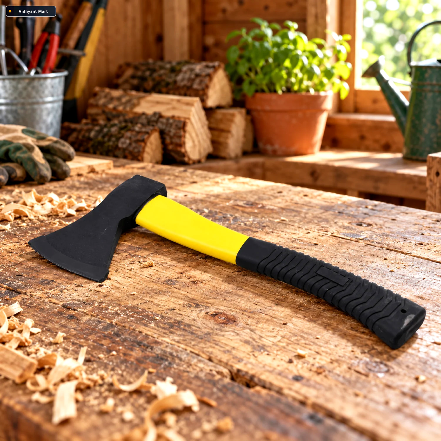 Vidhyant Mart Hatchet Axe Fiberglass Handle Wood Cutting Tool Ve 1
