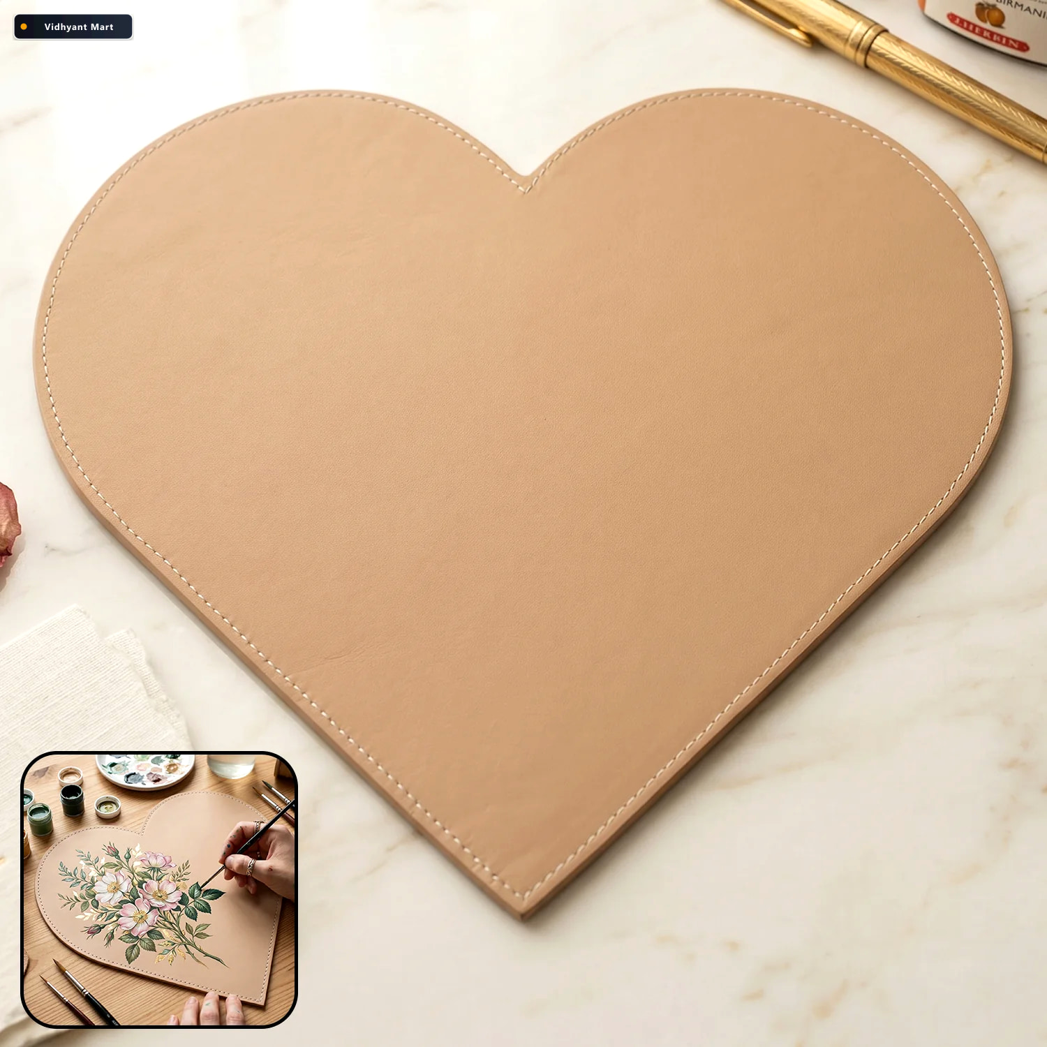 Vidhyant Mart Heart Shape Art Board Diy Painting Crafting Canvas 1