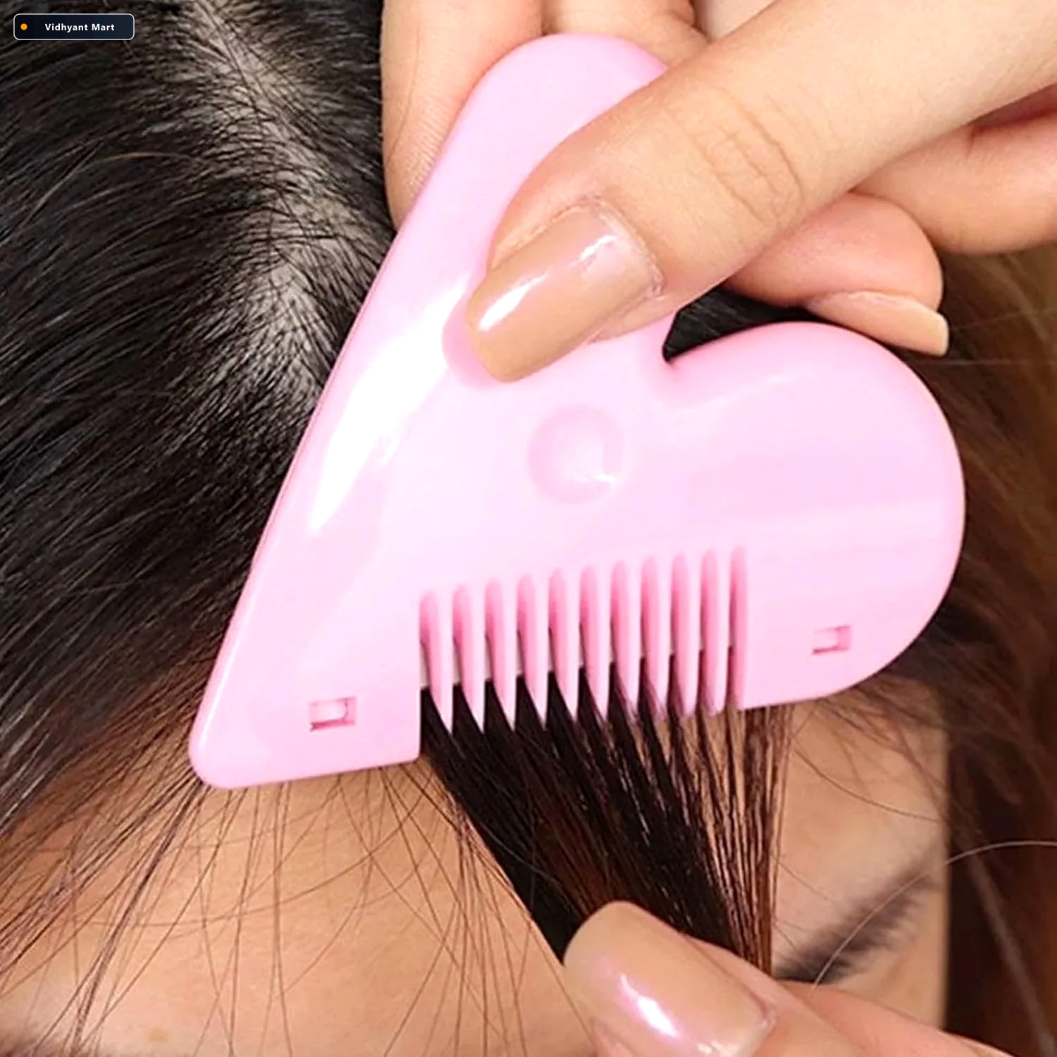 Vidhyant Mart Heart Shape Hair Cutting Scissors Safe Precise Sty 2