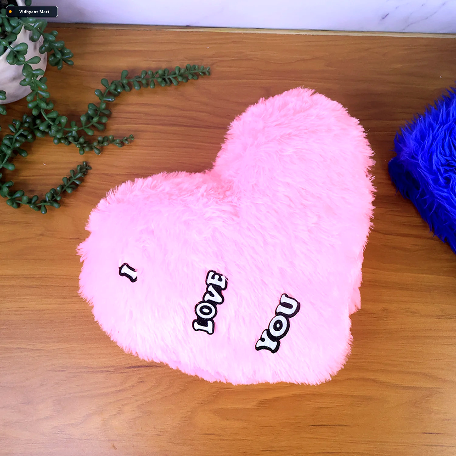 Vidhyant Mart Heart Shape Plush Cushion Soft Romantic Love Pillo 2