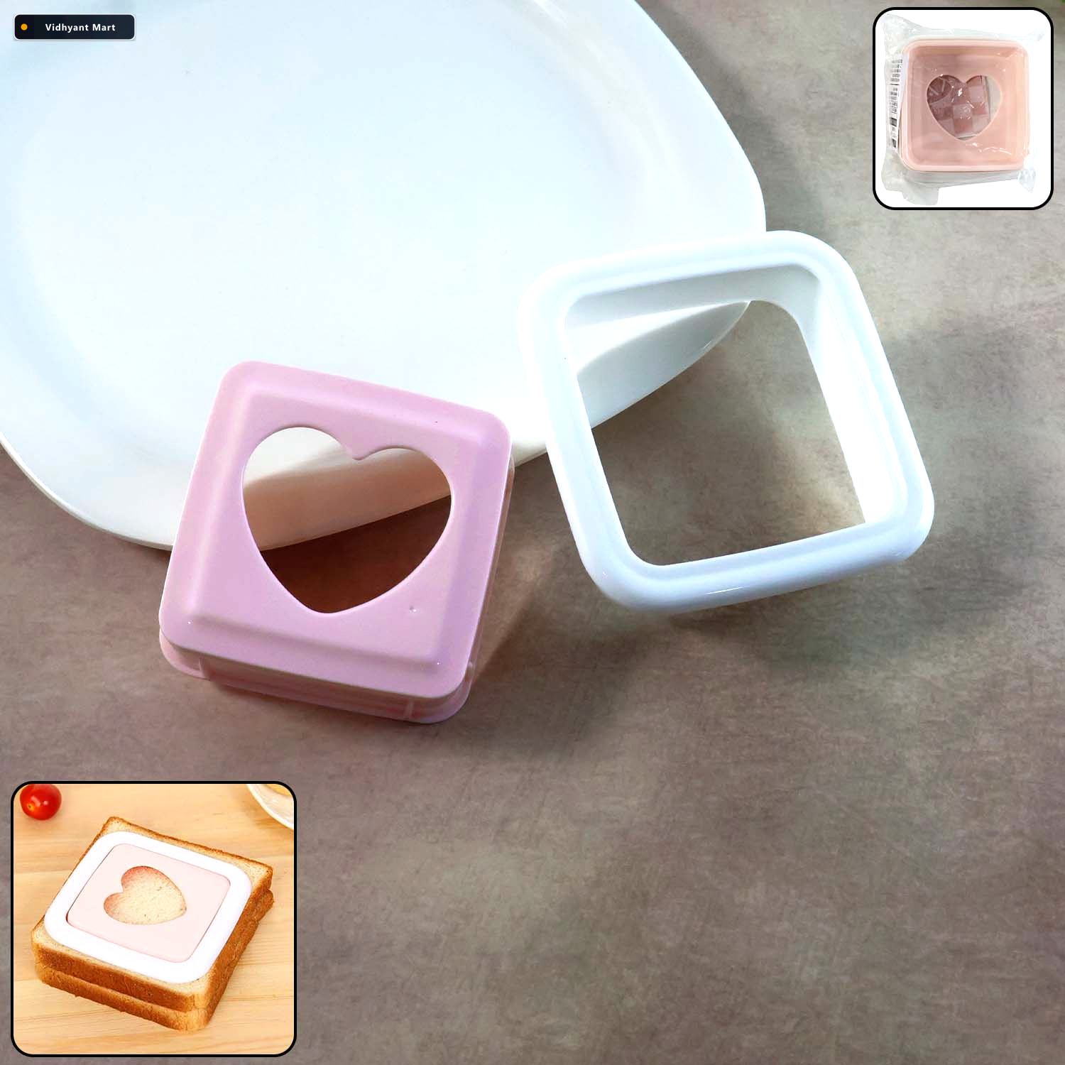 Vidhyant Mart Heart Shape Sandwich Cutter Kid Friendly Bread Pre 2
