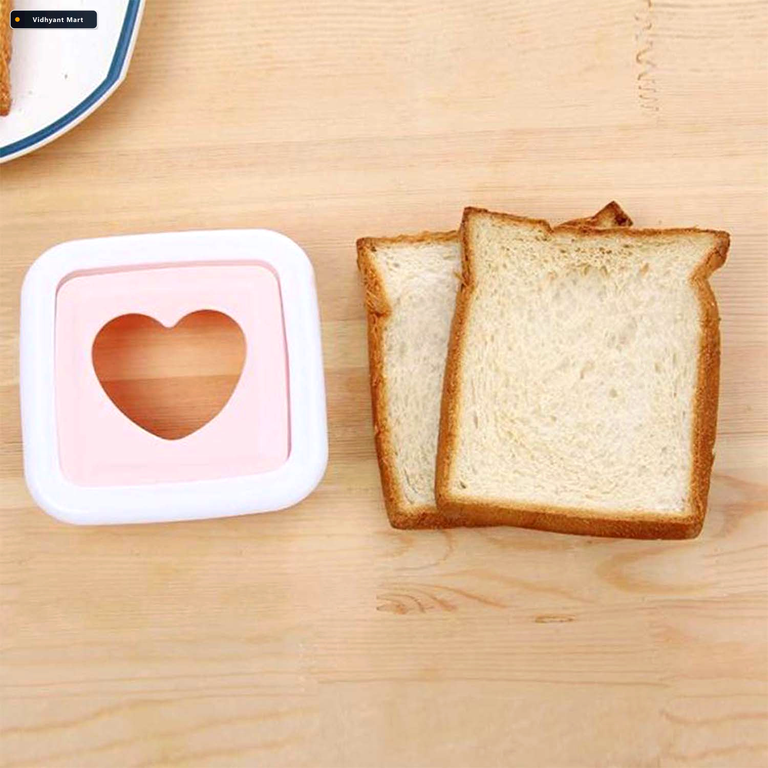 Vidhyant Mart Heart Shape Sandwich Cutter Kid Friendly Bread Pre 3